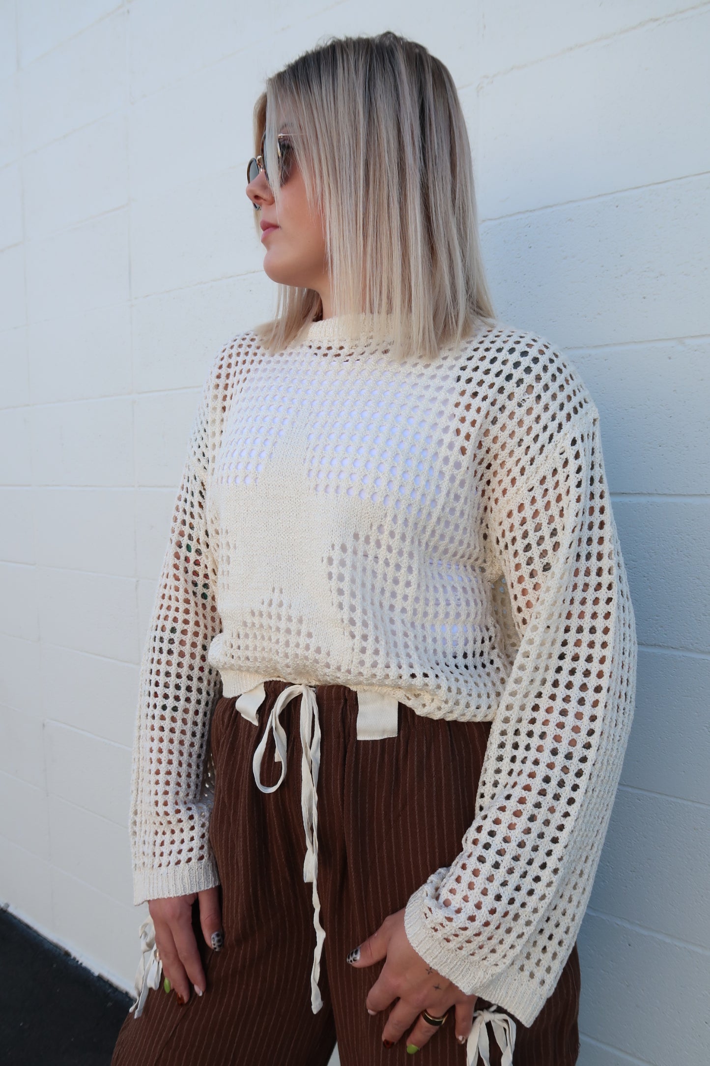 Starry Knit Sweater Top