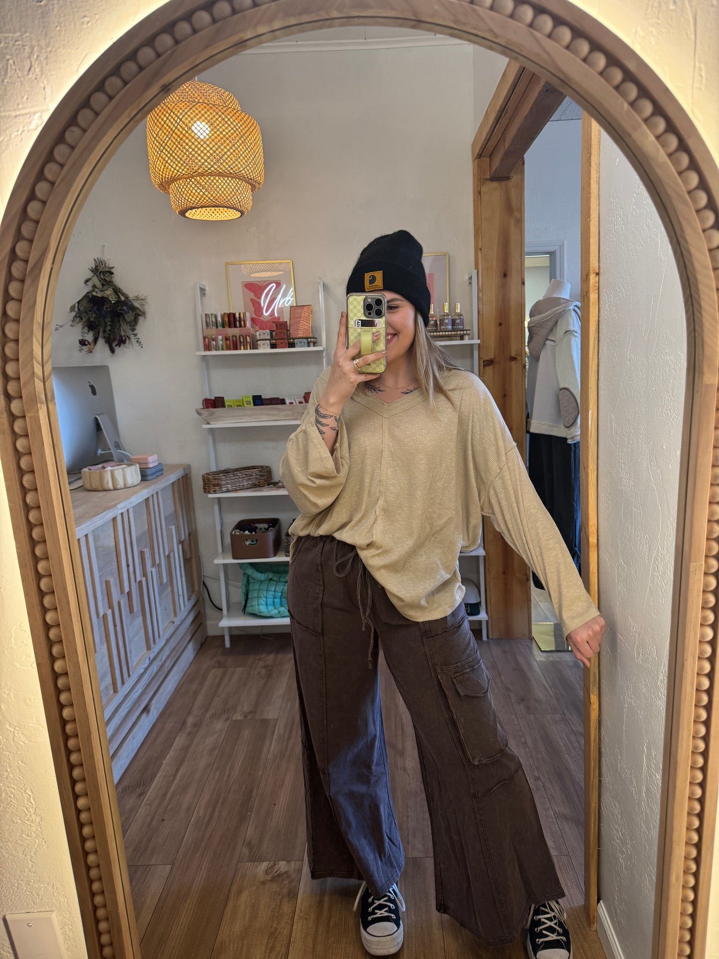 All the Feels V Neck Long Sleeve