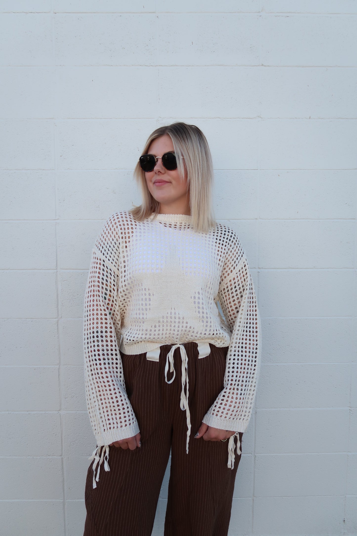Starry Knit Sweater Top