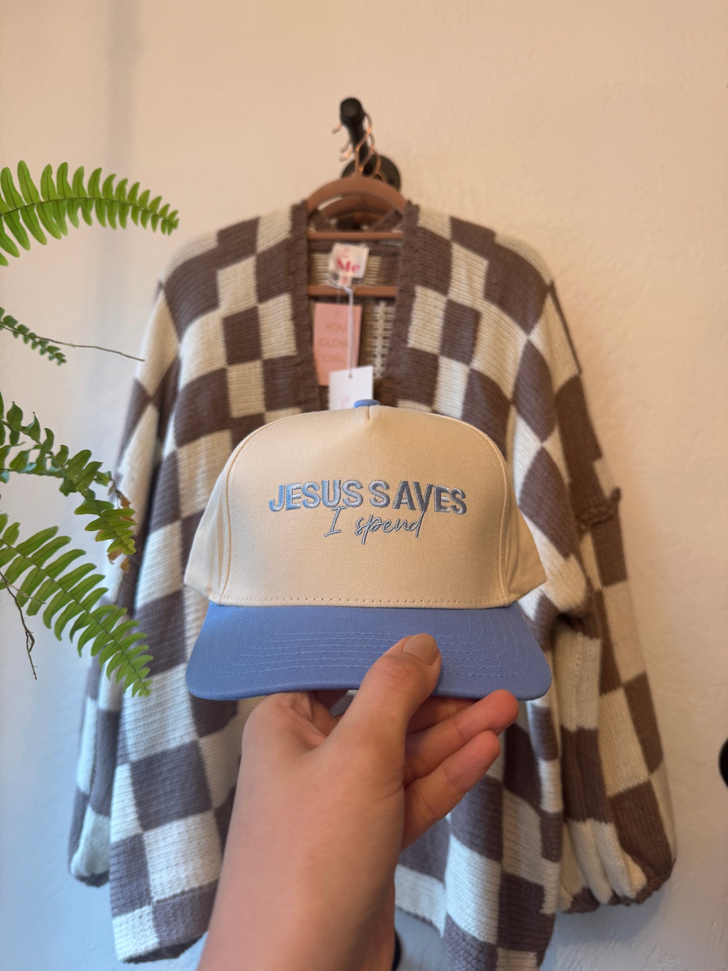 Jesus Saves I Spend Hat