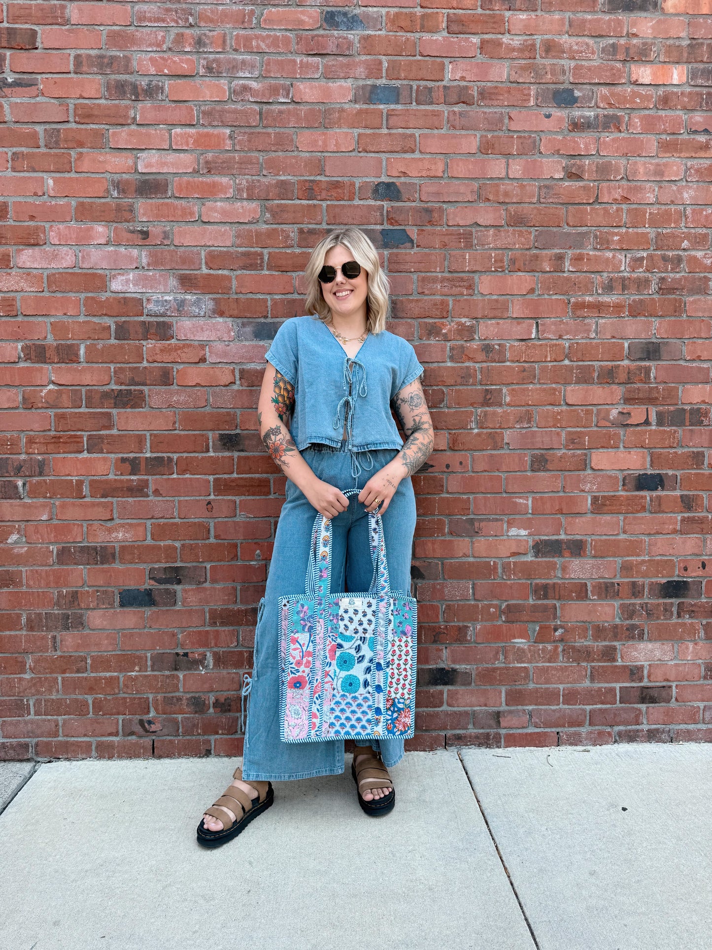 Wildflower Patch Quilted Bag