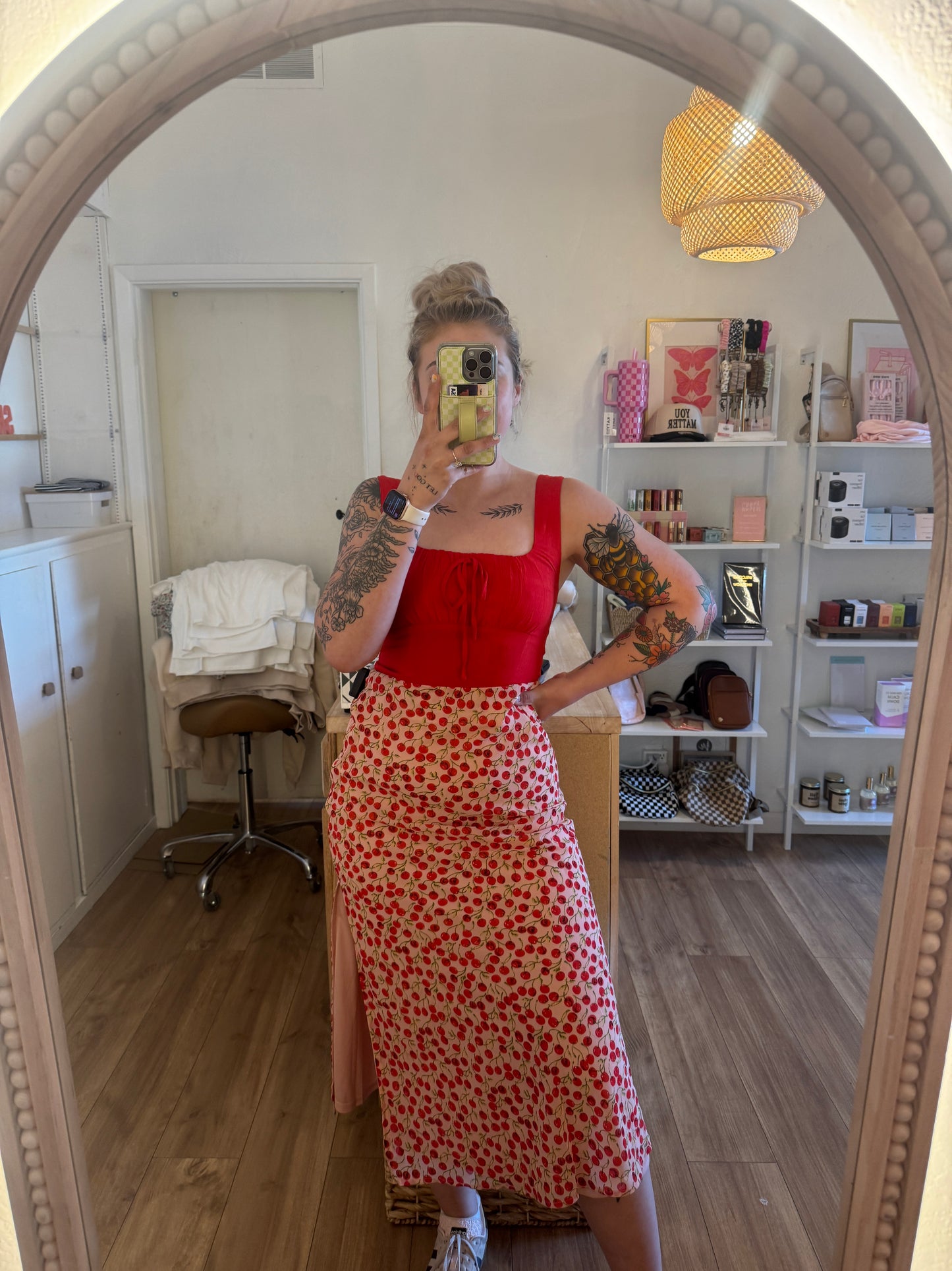 Pink Cherry Skirt (RESTOCK)