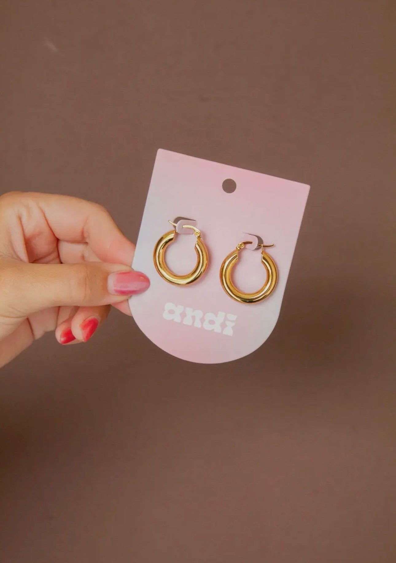 Gold Big Barrel Hoops