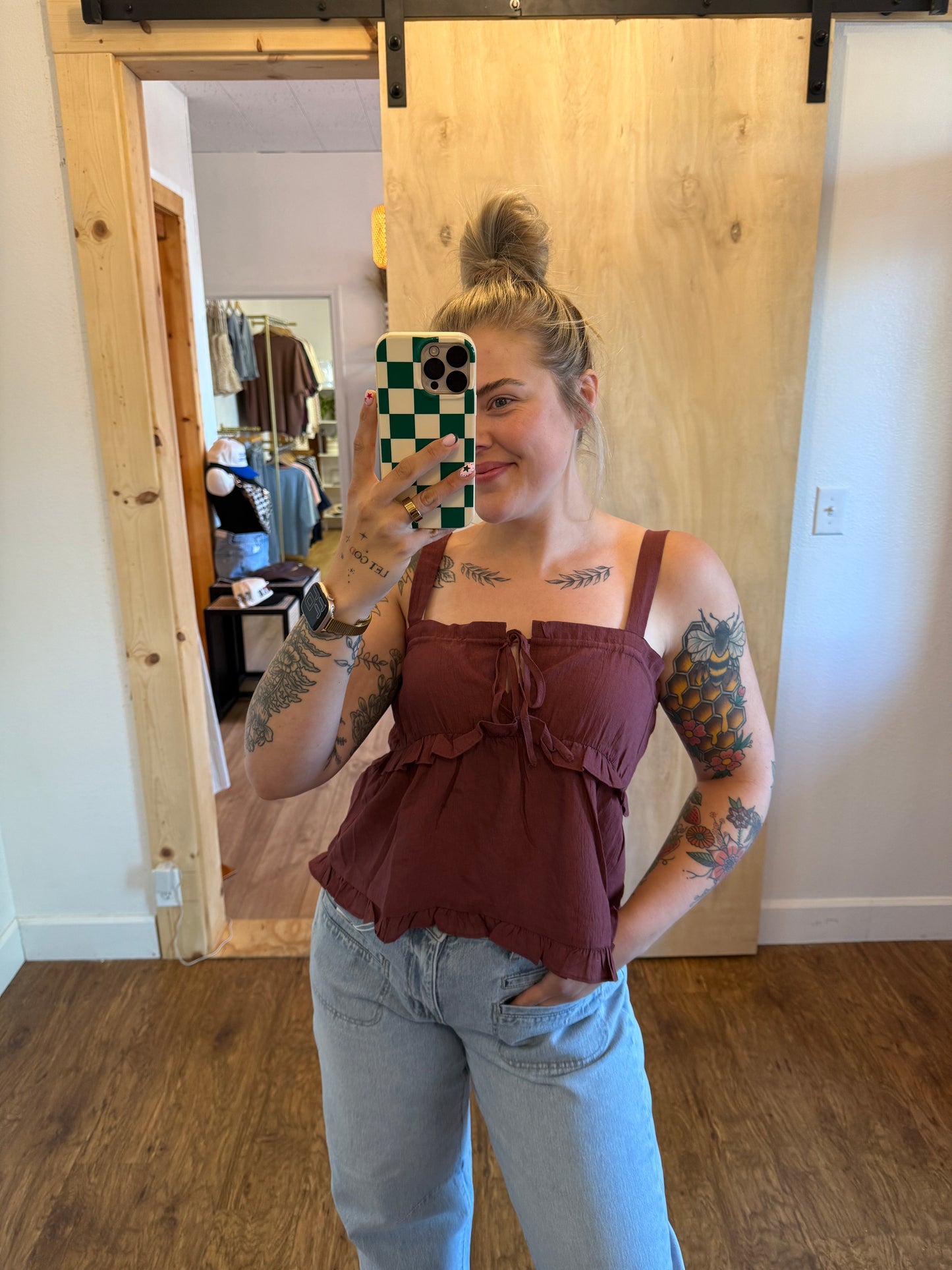 Ruffle Tiered Cami Top