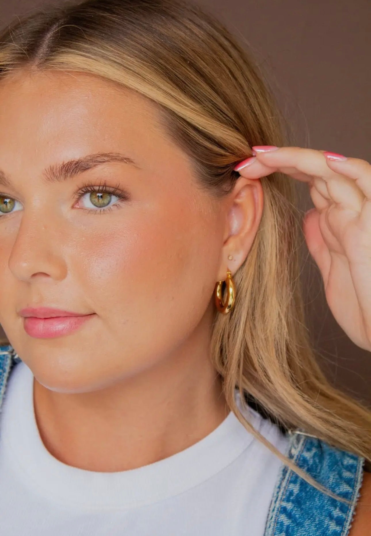 Gold Big Barrel Hoops