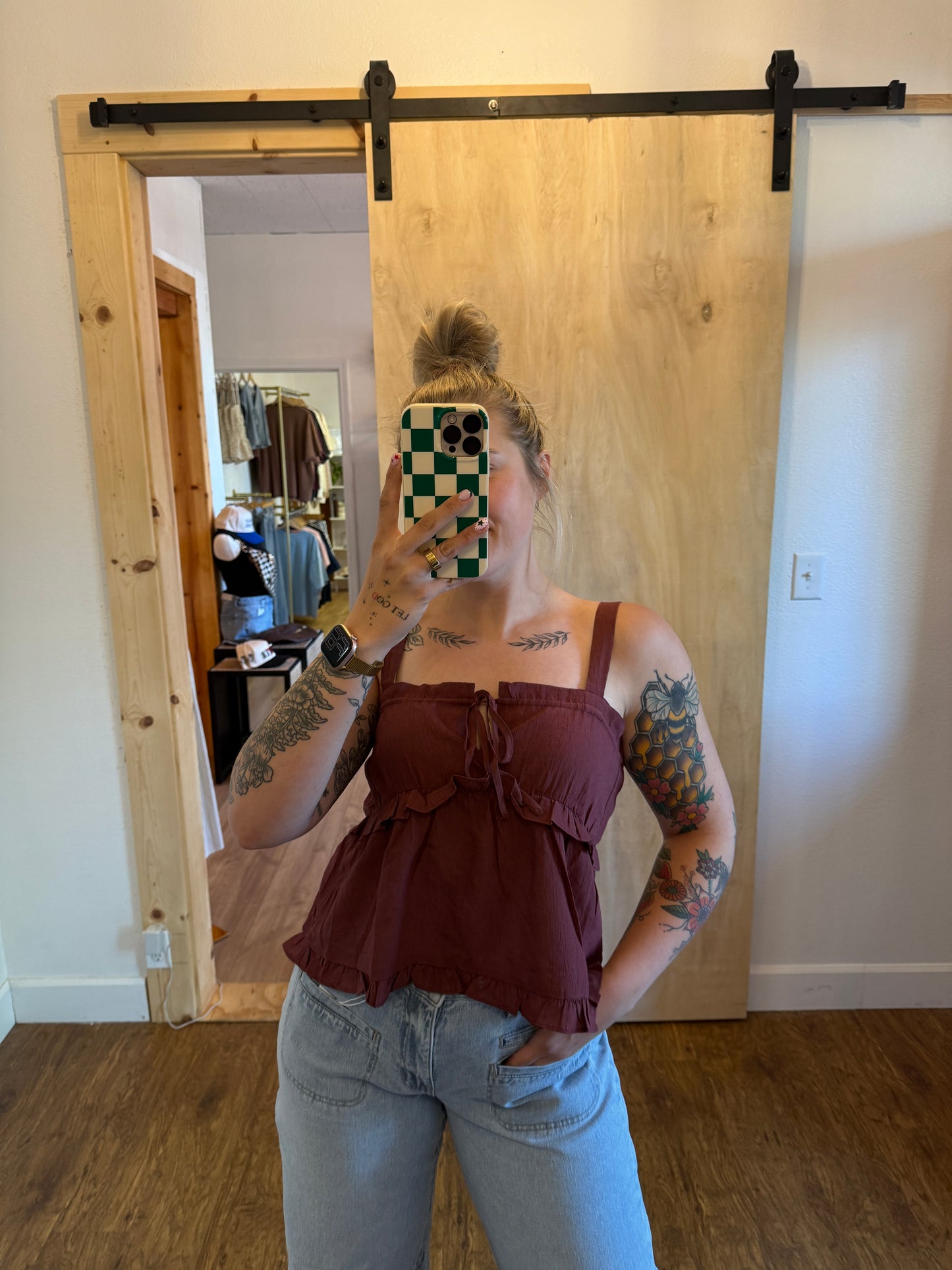 Ruffle Tiered Cami Top