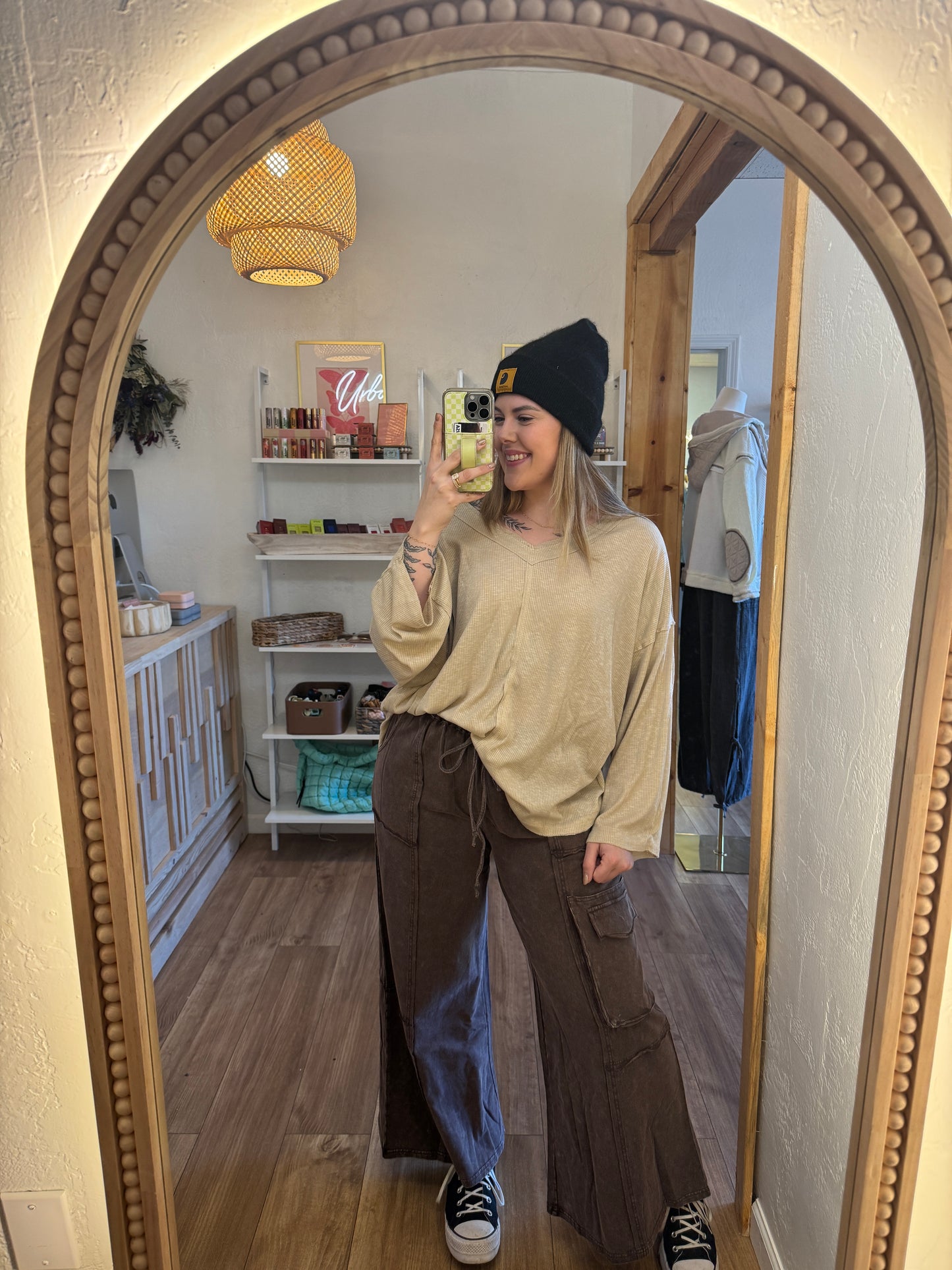 All the Feels V Neck Long Sleeve