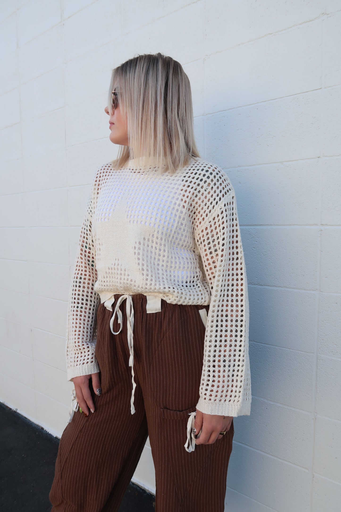 Starry Knit Sweater Top