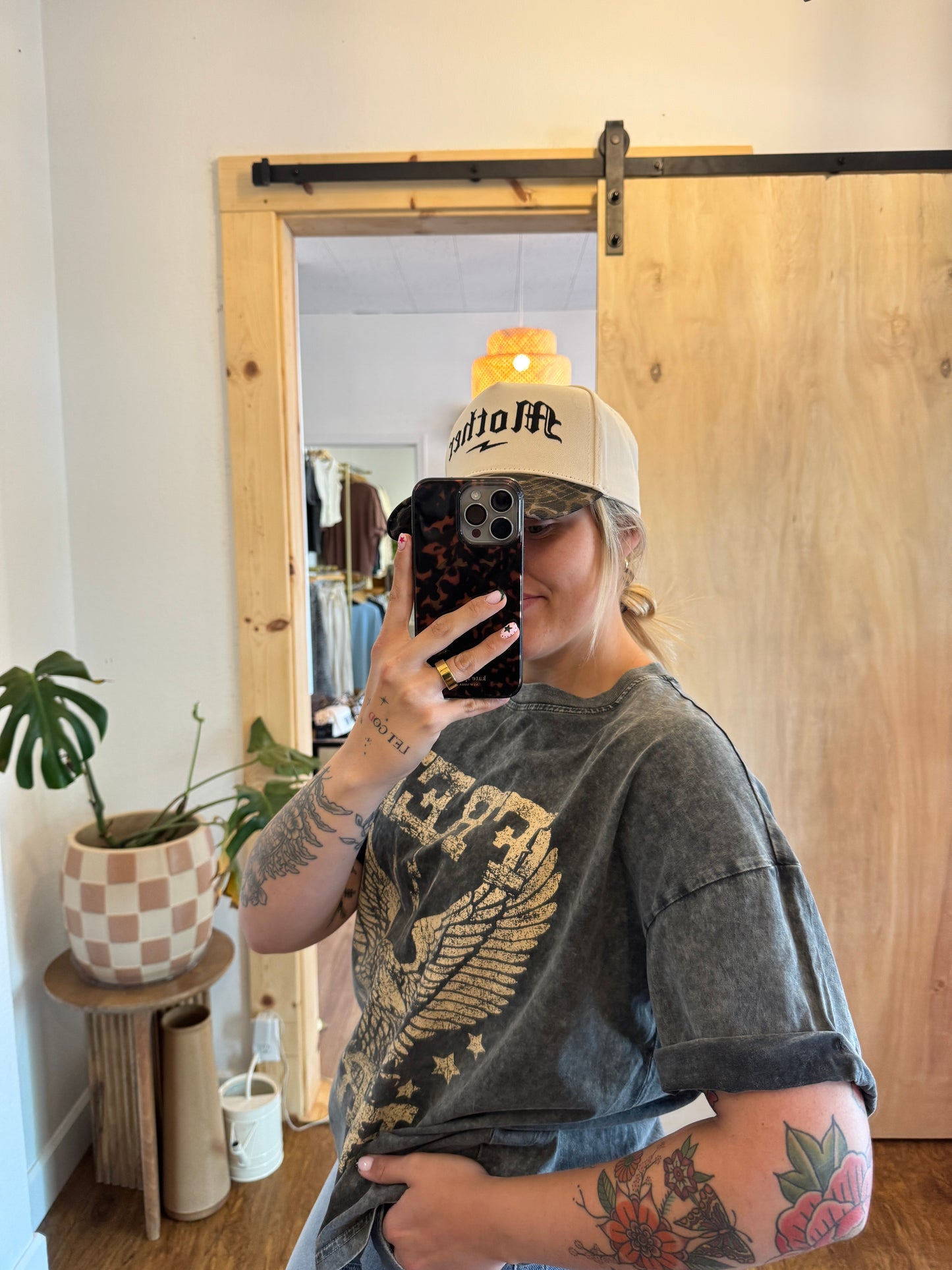 Free Bird Mineral Washed Graphic Tee