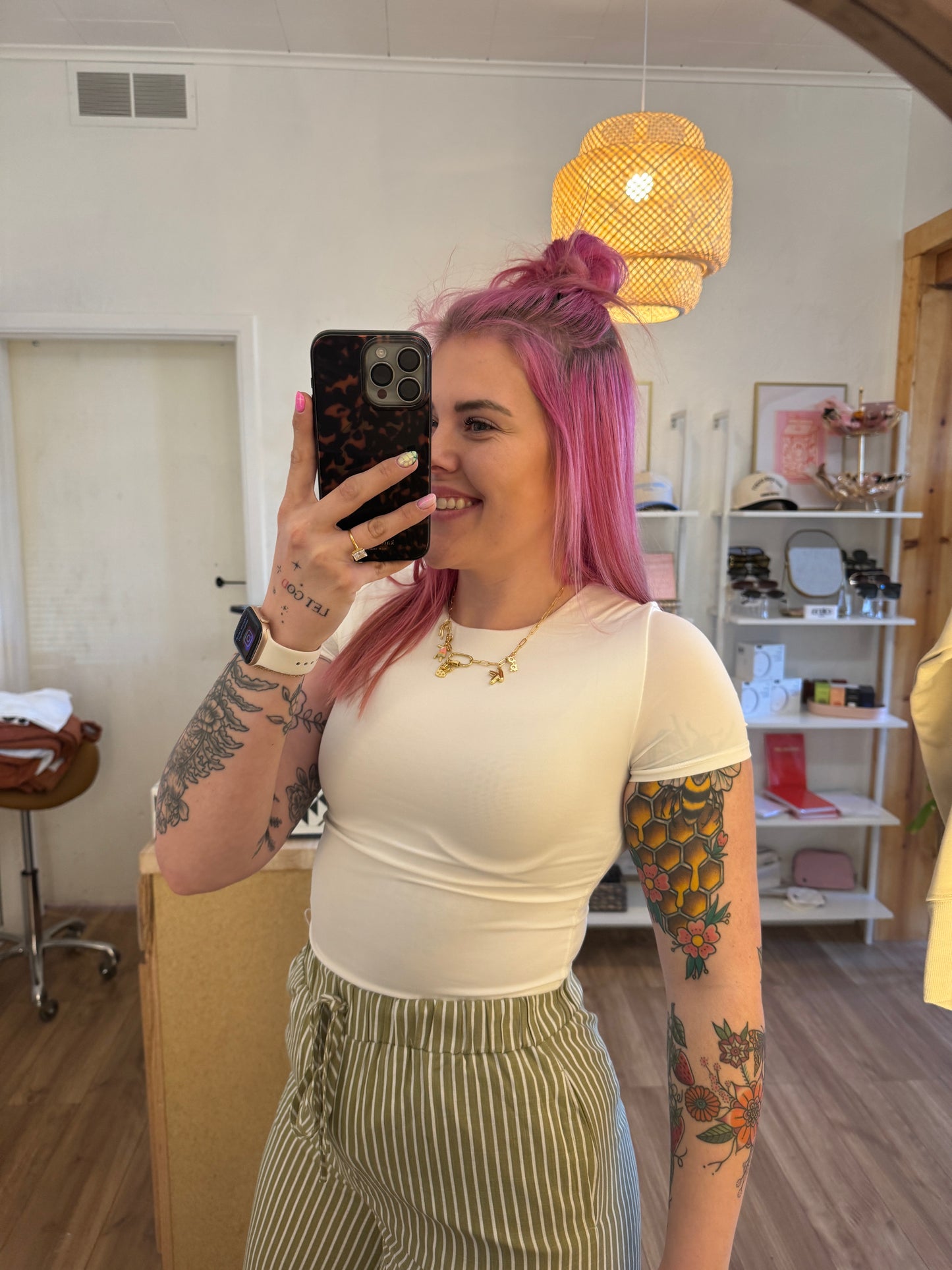 Round Neck Short Sleeve Bodysuit