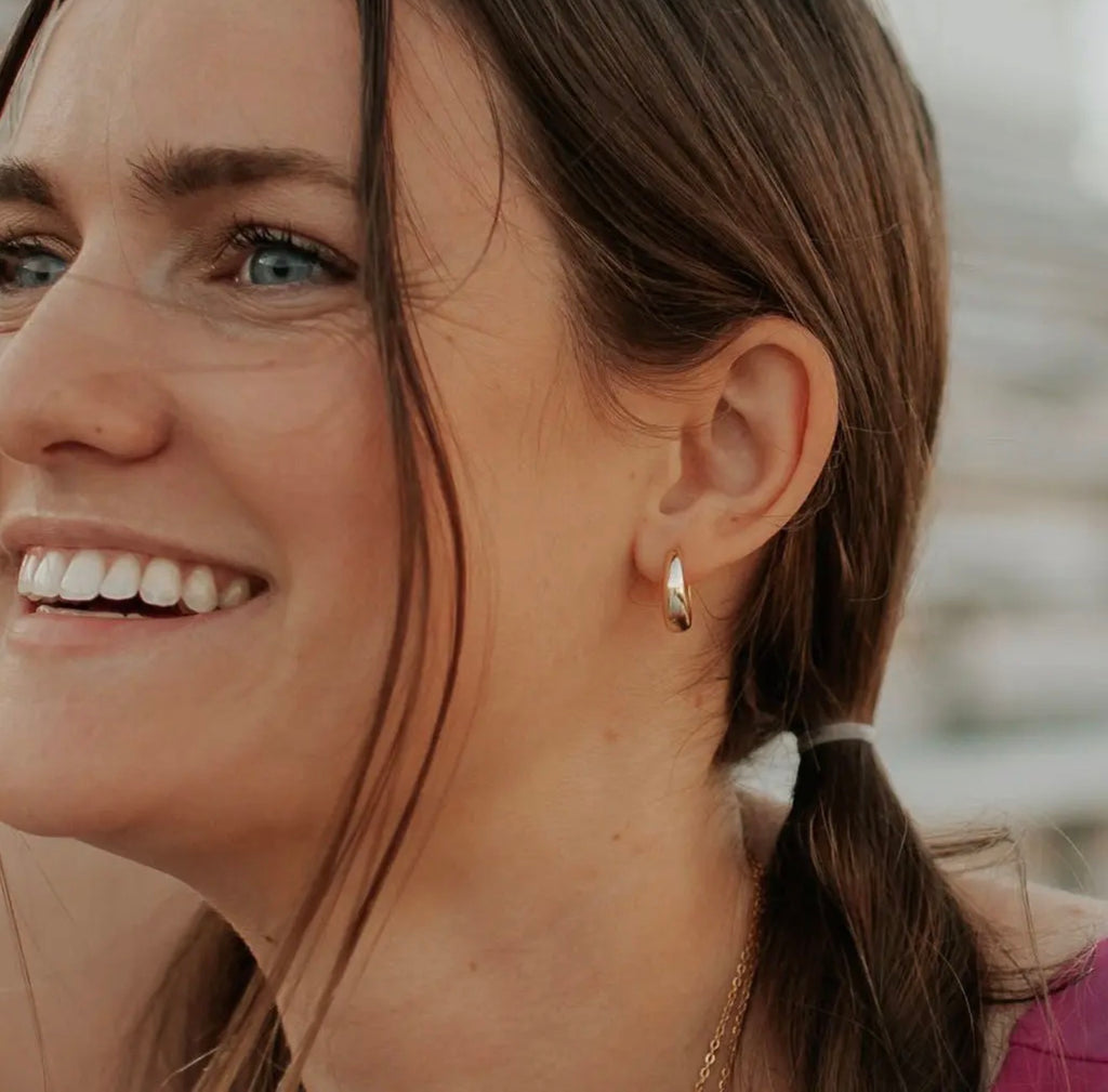 Mauve Lexi Chunky Hoops