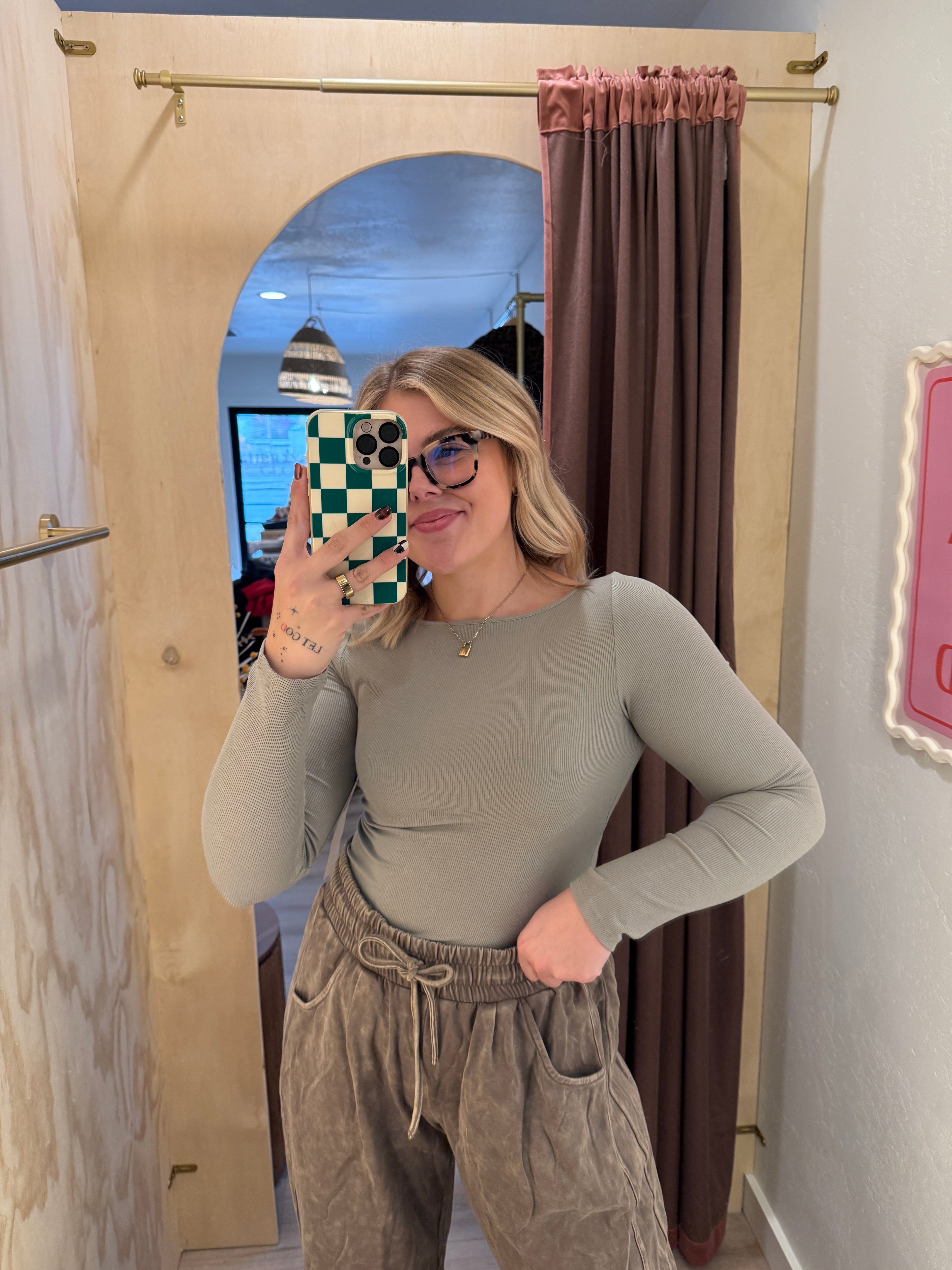 Barely There Boat Neck Ribbed Top (multiple colors)