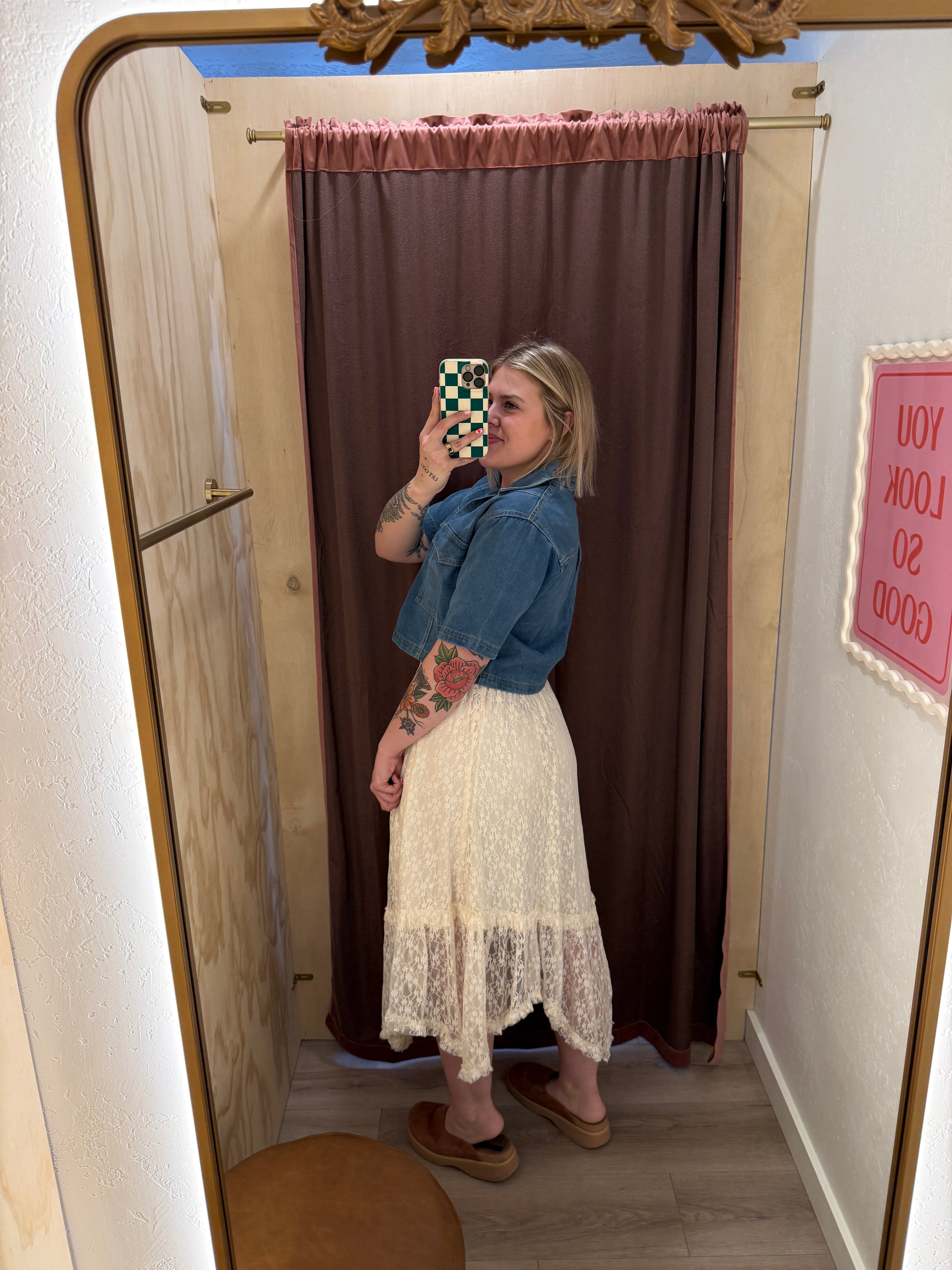 Ivory Muse Lace Skirt
