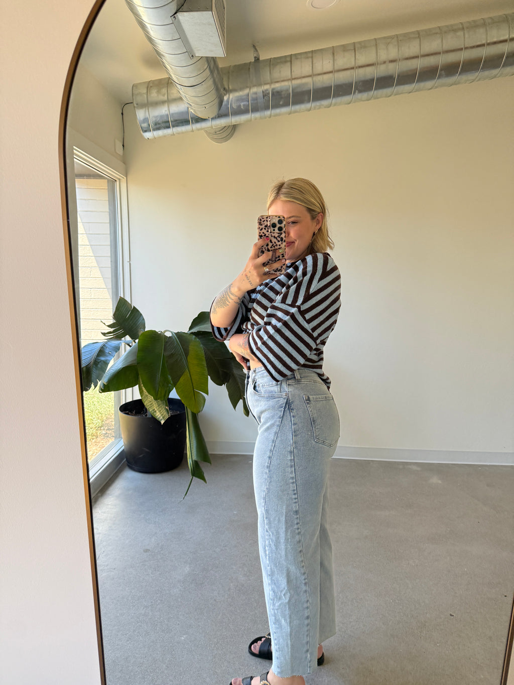 High Rise Light Wash Classic Barrel Jean