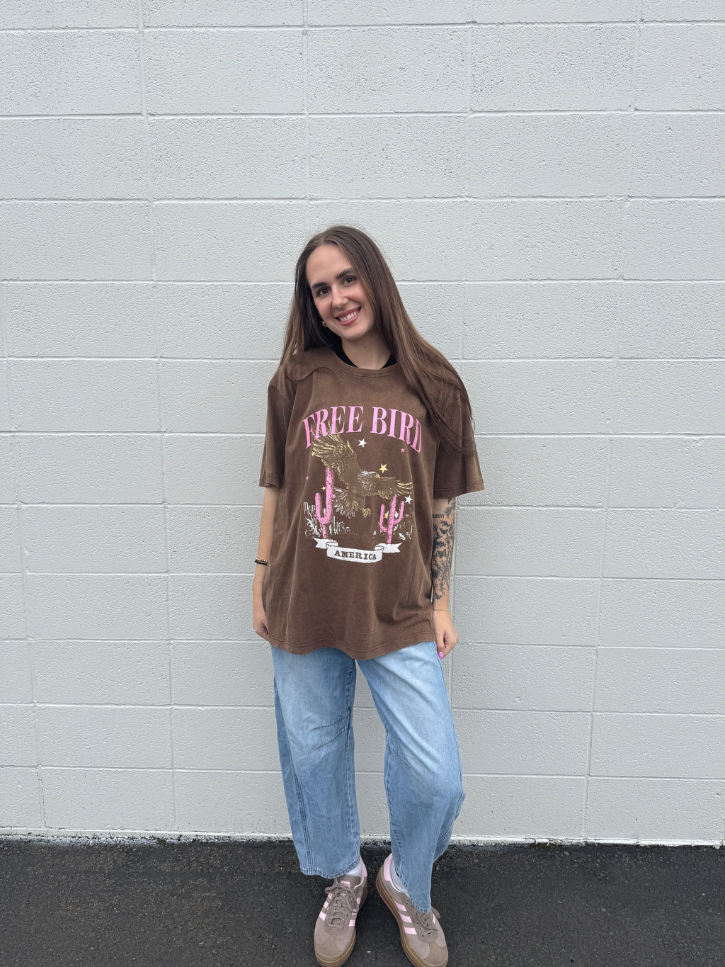 Free Bird America Vintage Graphic Tee