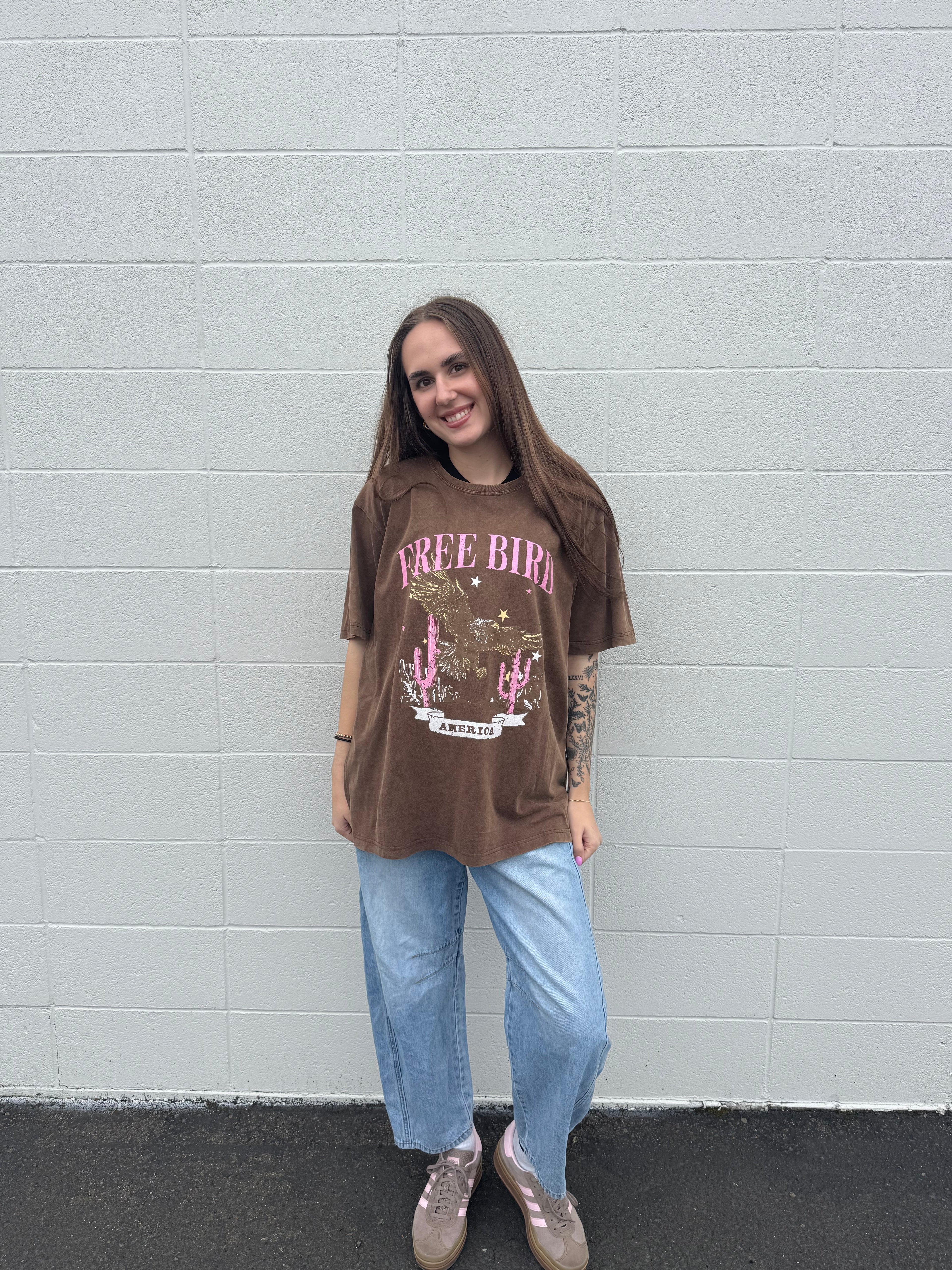 Free Bird America Vintage Graphic Tee