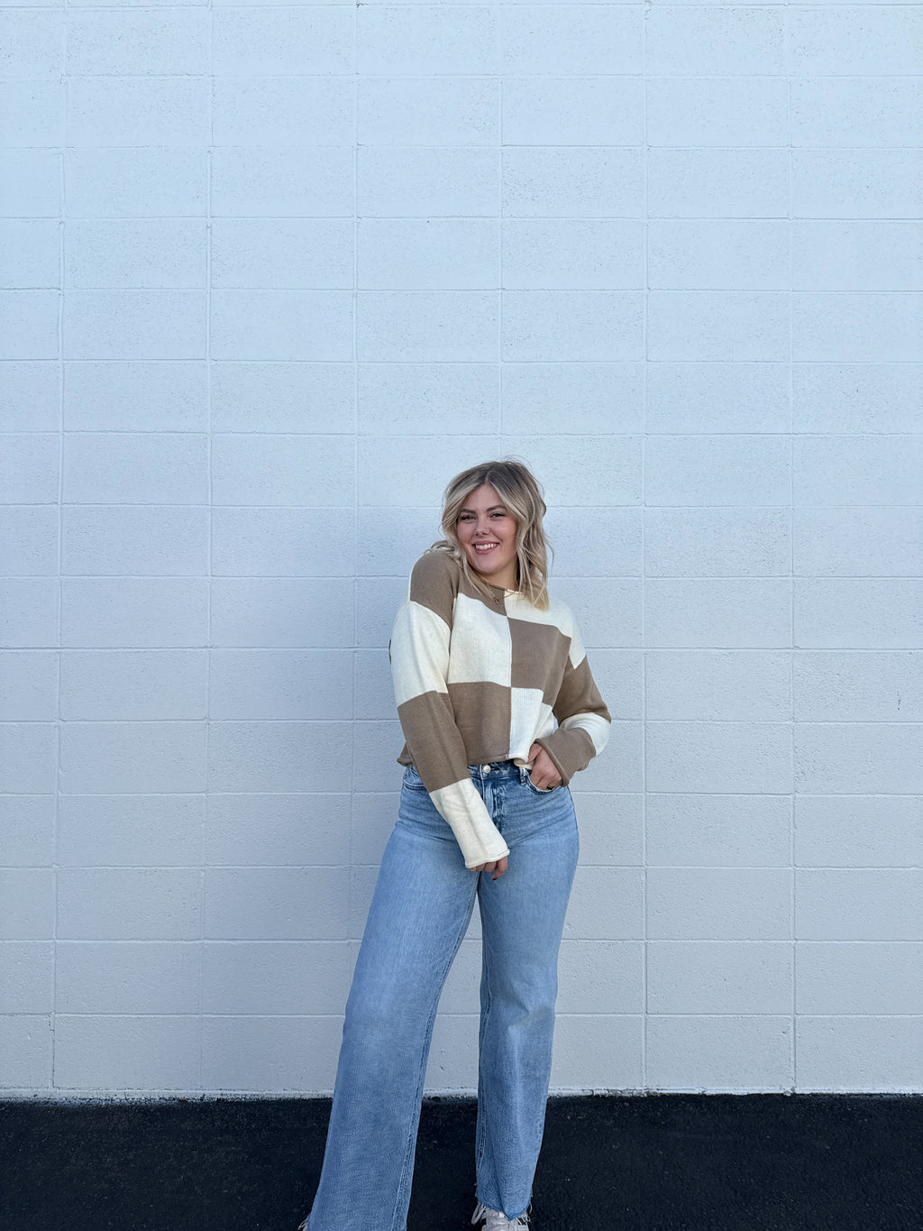 Checker Sweater (multiple colors)