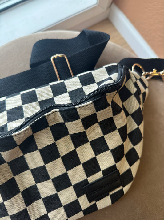 Checkered Crossbody Bag