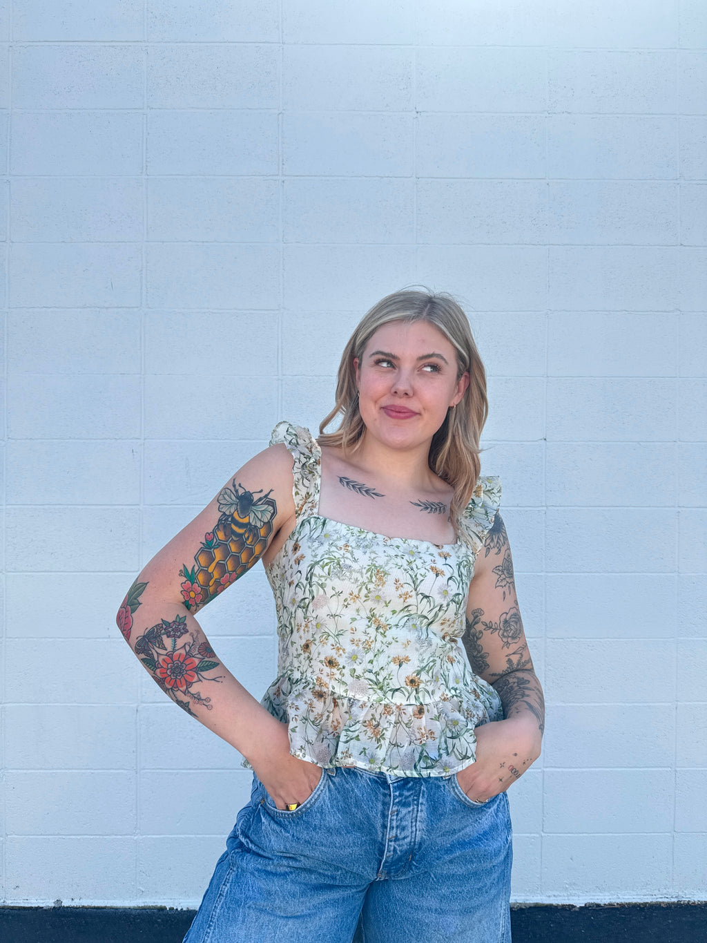 Garden Party Ruffle Top