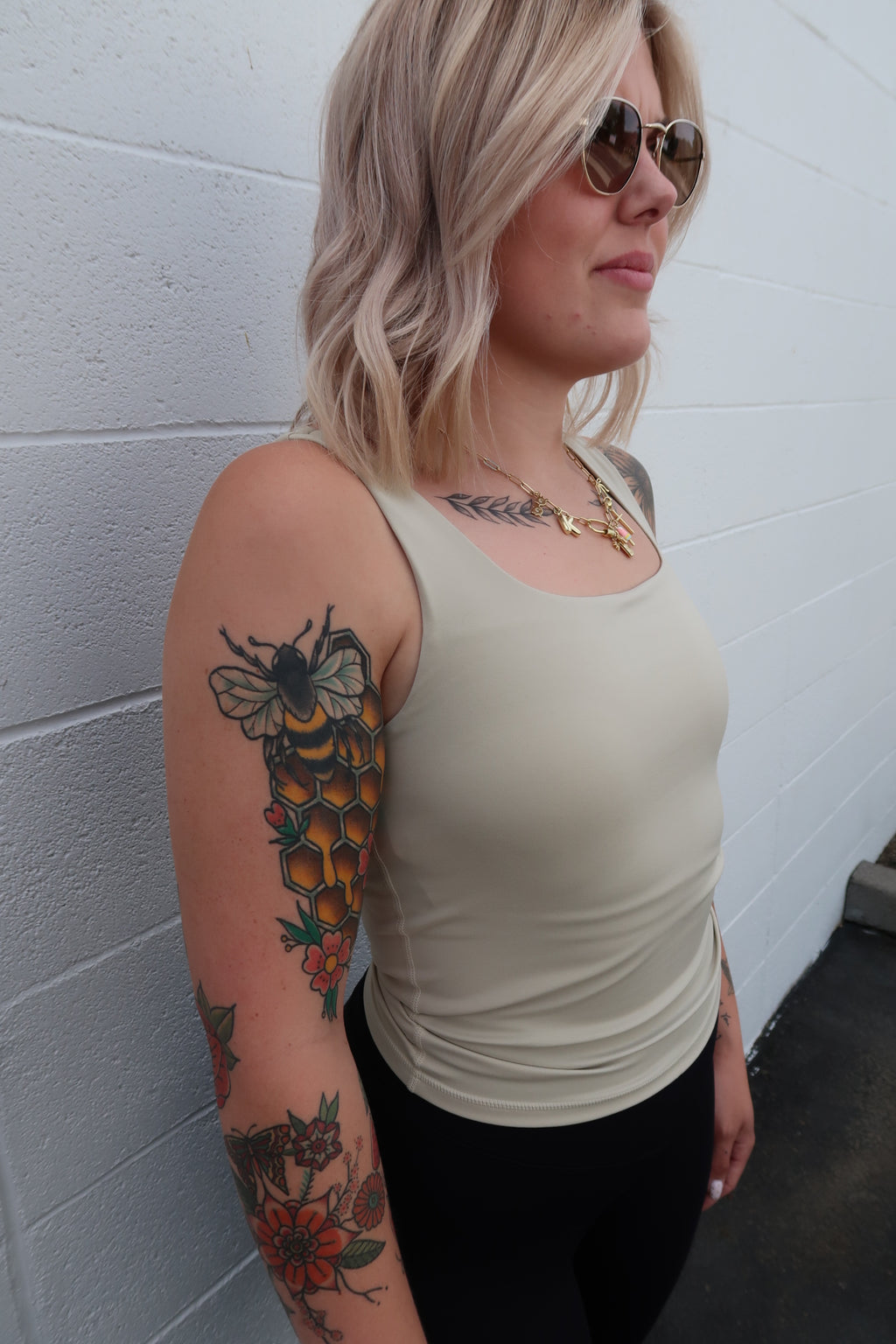 Square Neck Active Tank (multiple colors)