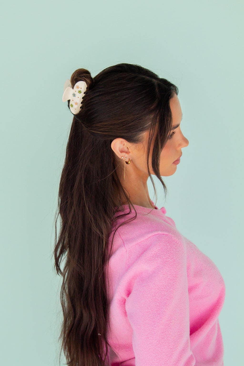 Fresh Cut Flower Claw Clip