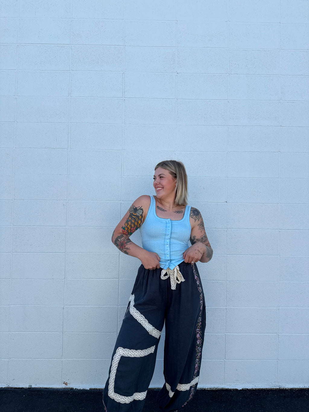 Moonlit Garden Gauze Joggers