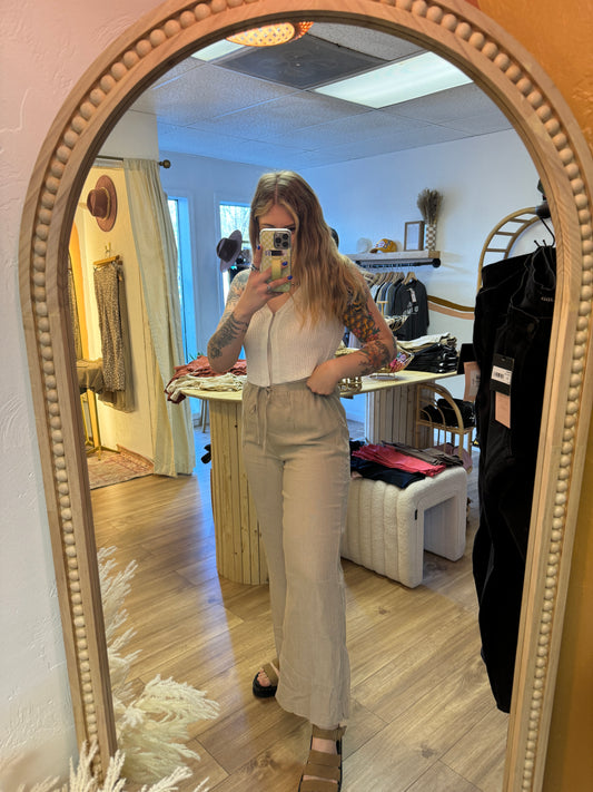 Wavey Gal Linen Blend Pants (Multiple colors)