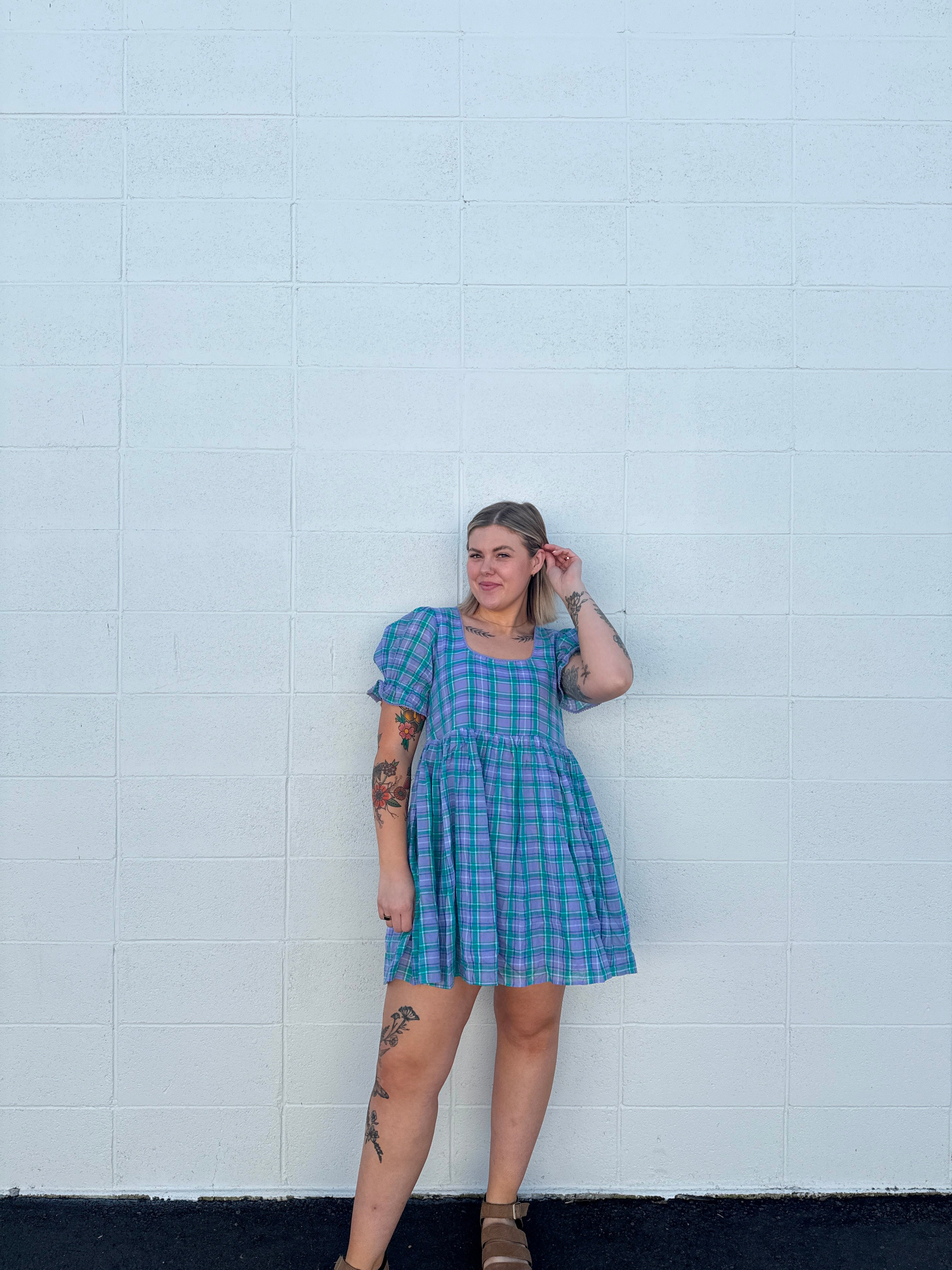 Spring Fling Gingham Mini Dress