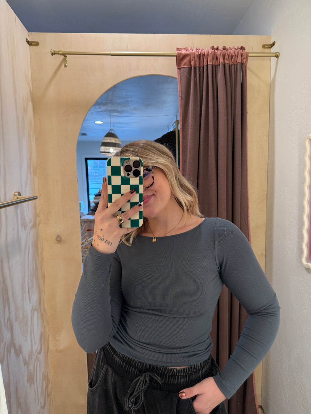 Barely There Boat Neck Ribbed Top (multiple colors)