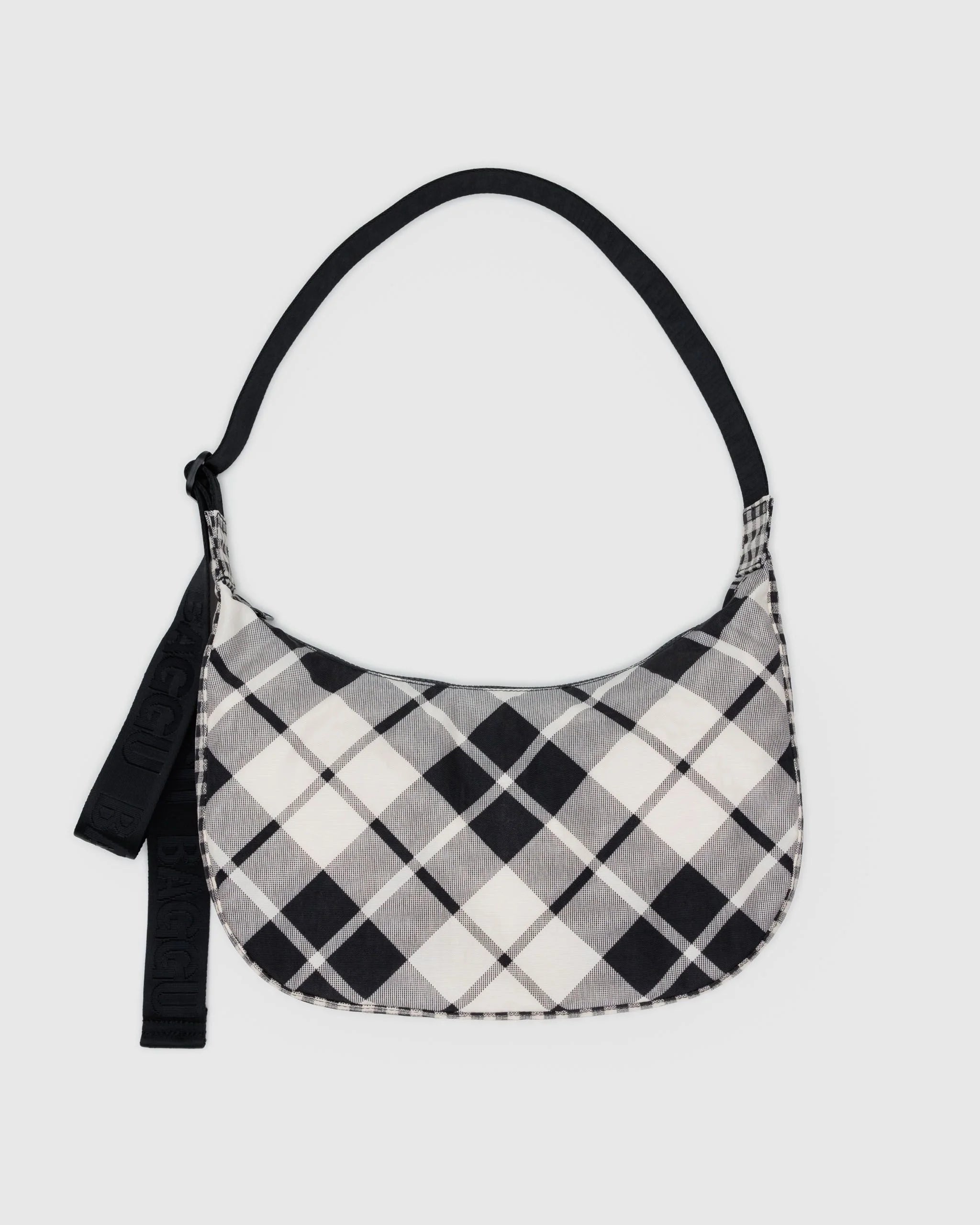 Baggu Medium Crescent - Mixed Plaid