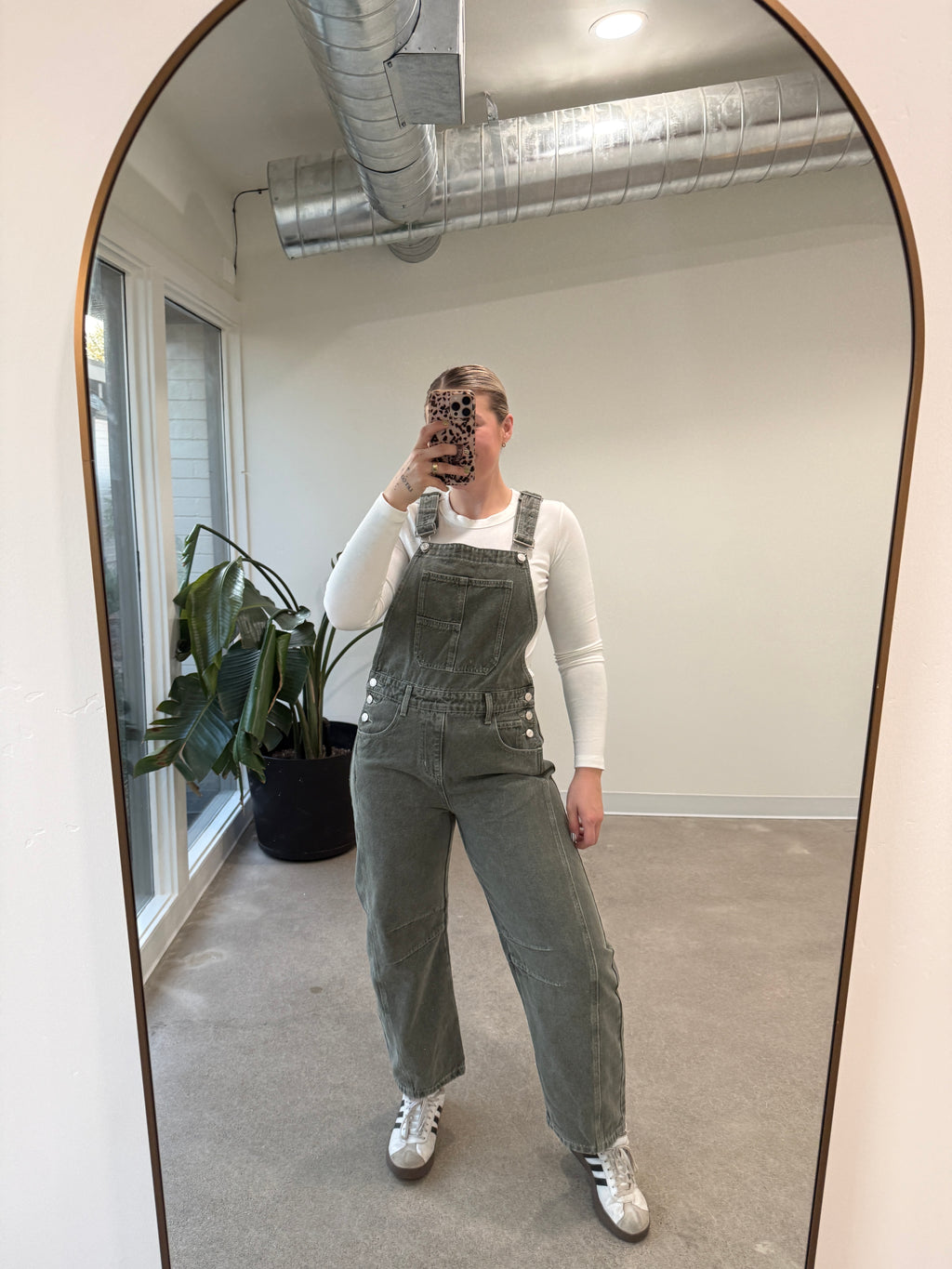 Mineral Washed Barrel Overalls (Multiple Colors)
