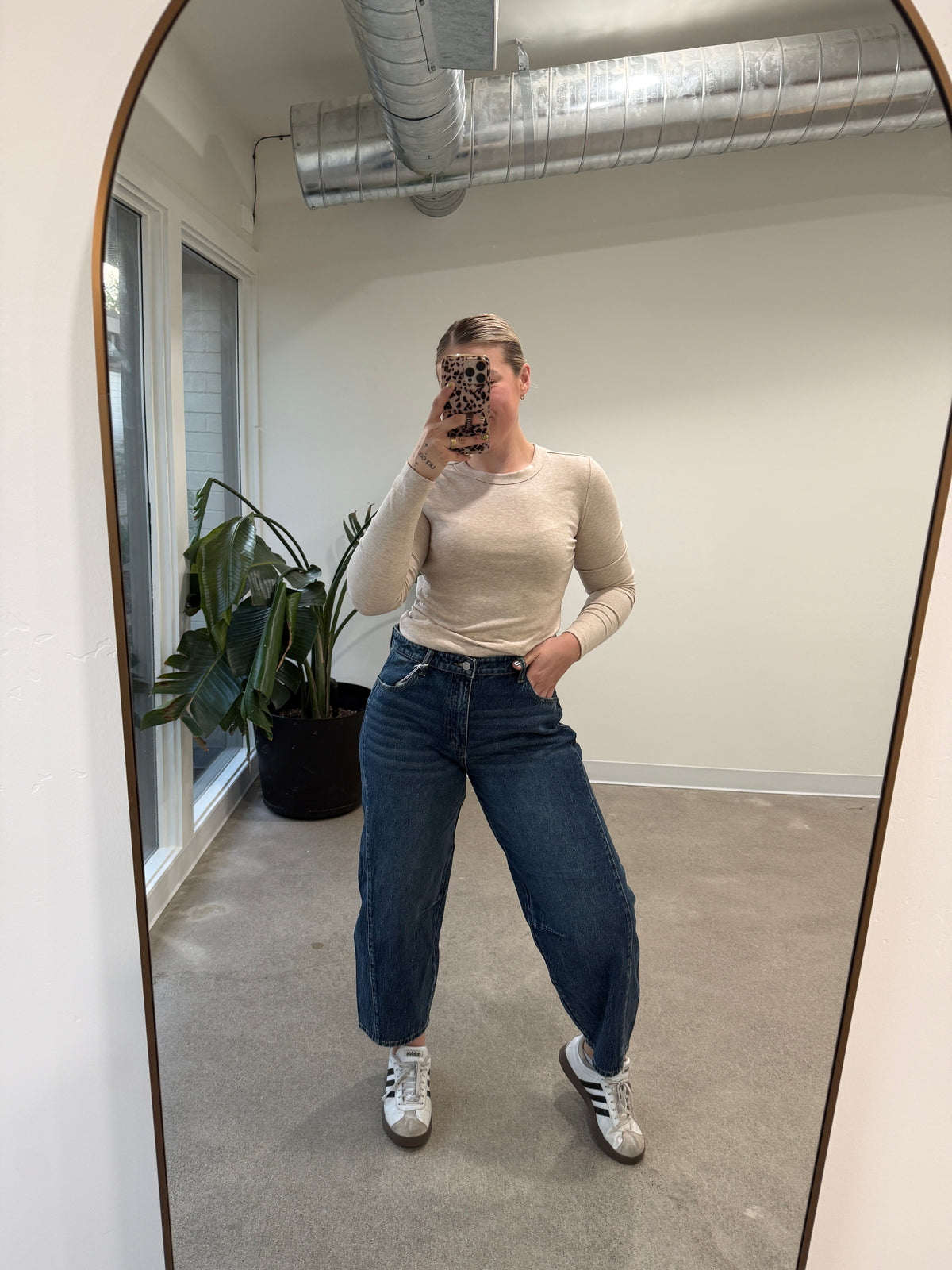 Low Slung Horseshoe Jeans
