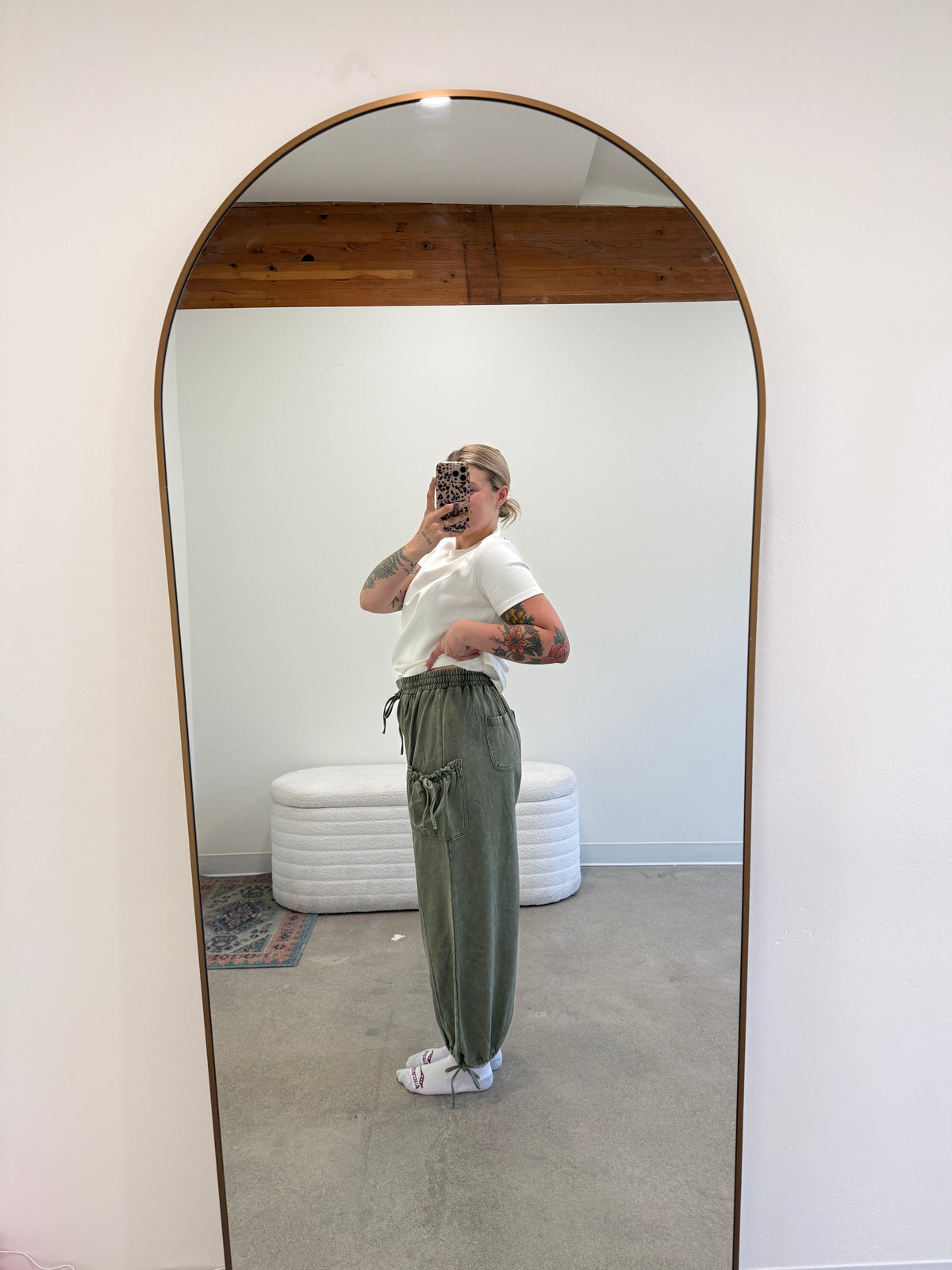 Olive Jogger Mineral Pants