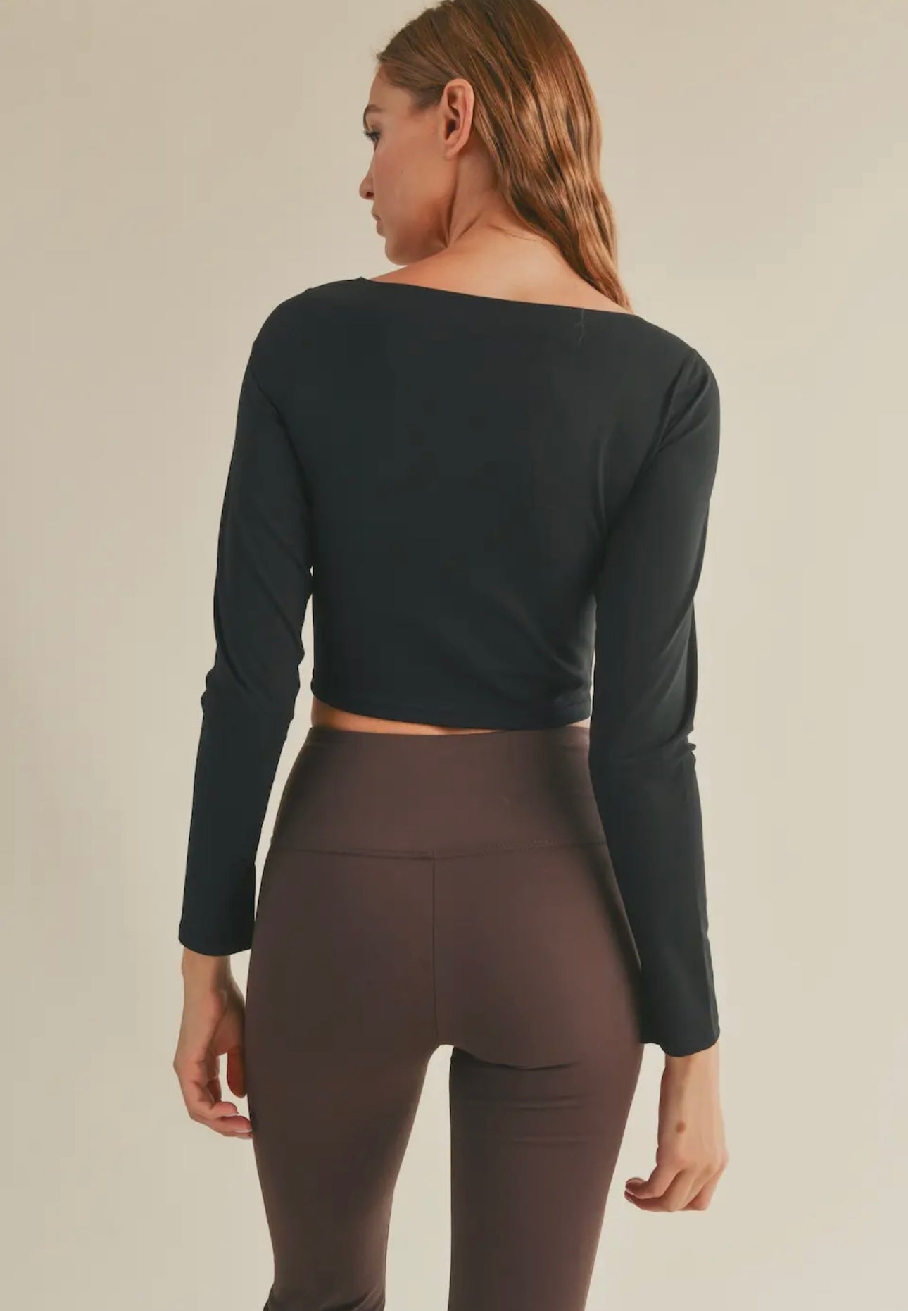 Black Seamless Long Sleeve