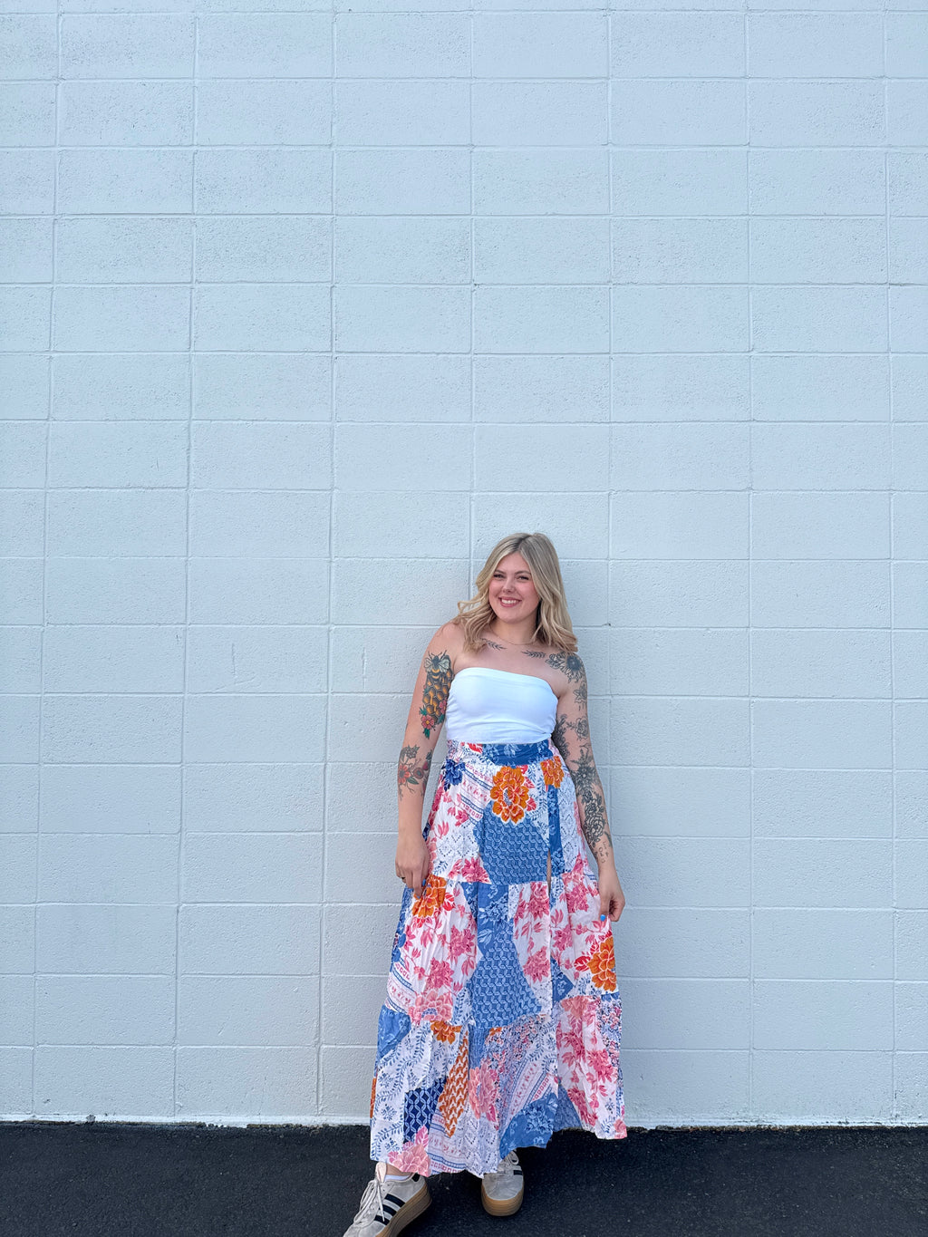 Quilted Dreams Maxi Skirt