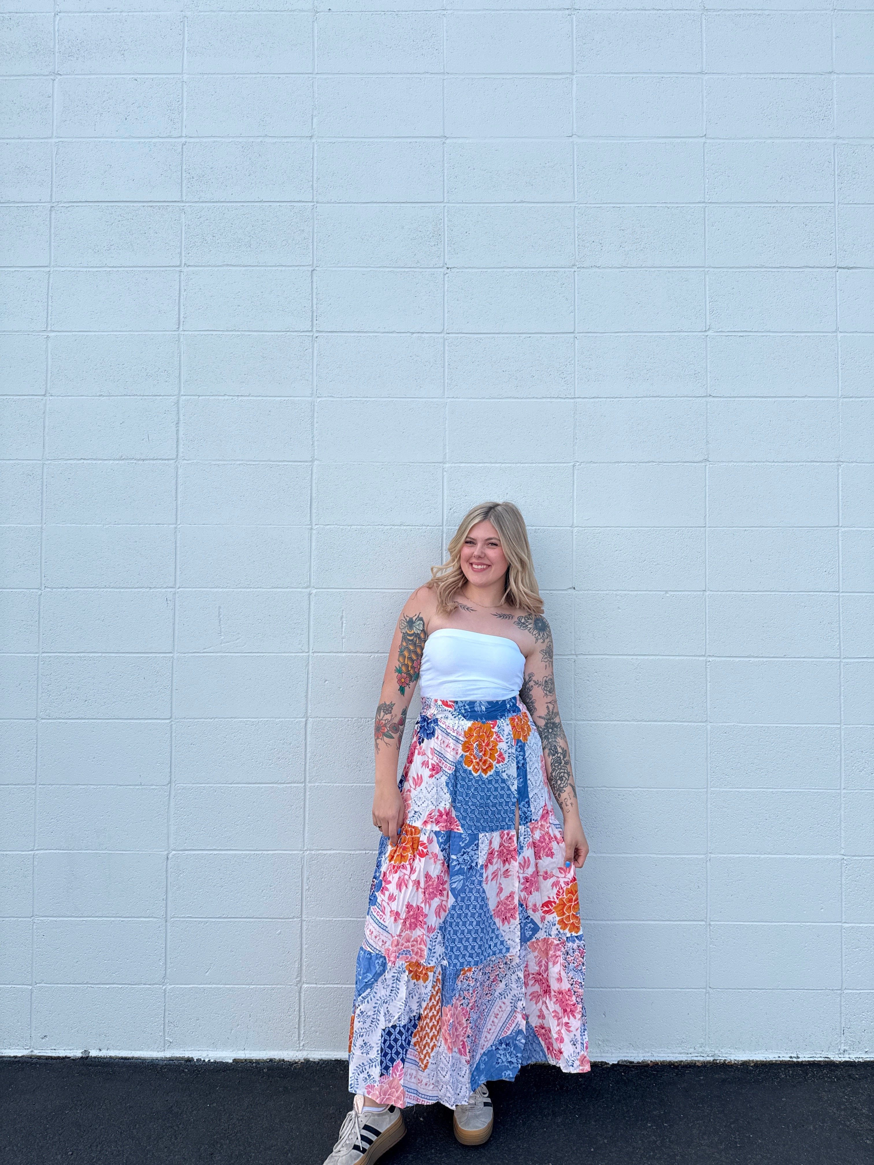 Quilted Dreams Maxi Skirt