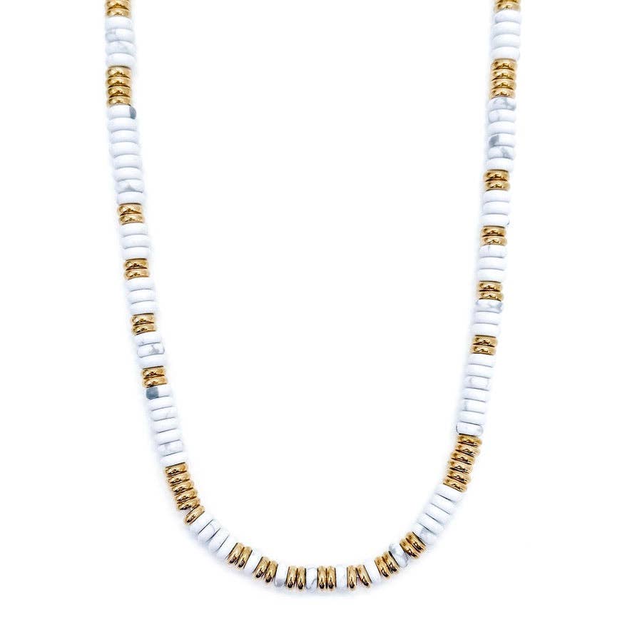 Joan Multi Color Beaded Stone Necklace || Multi Color