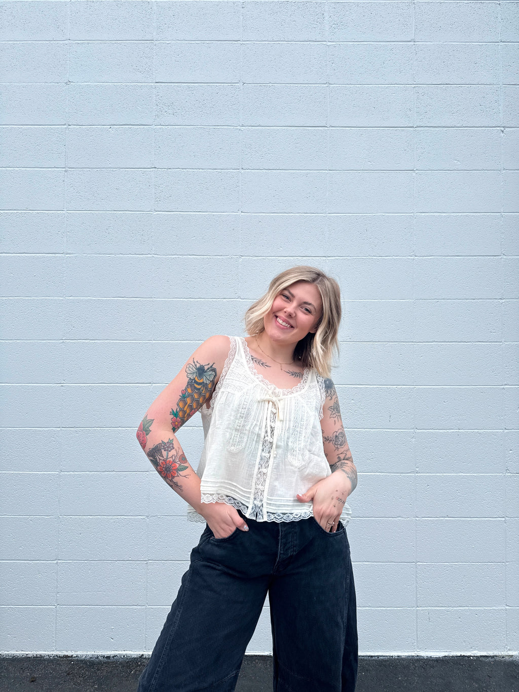 *RESTOCK* Paislee Lace Trimmed Tank Tops