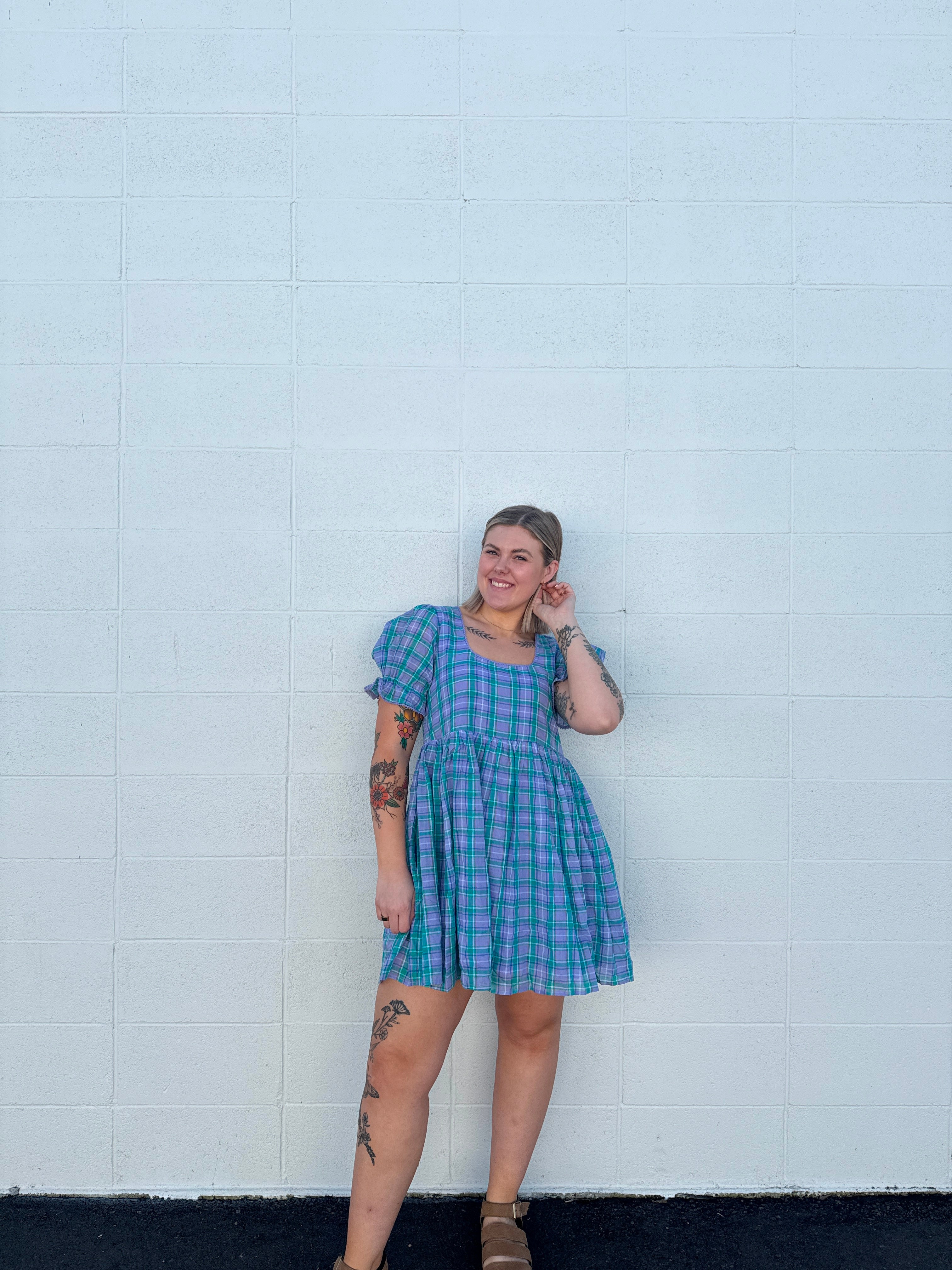 Spring Fling Gingham Mini Dress