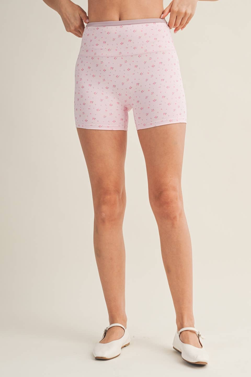 Daisy Daydream Biker Shorts - Pink