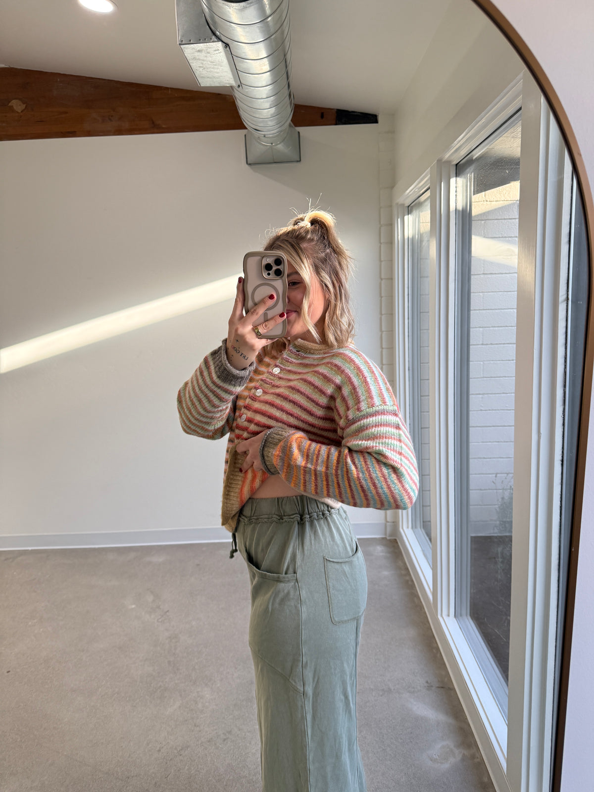 The Good Mood Mineral Wash Wide Leg Pants