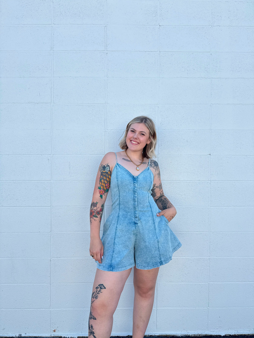 Lainey Fit & Flare Romper