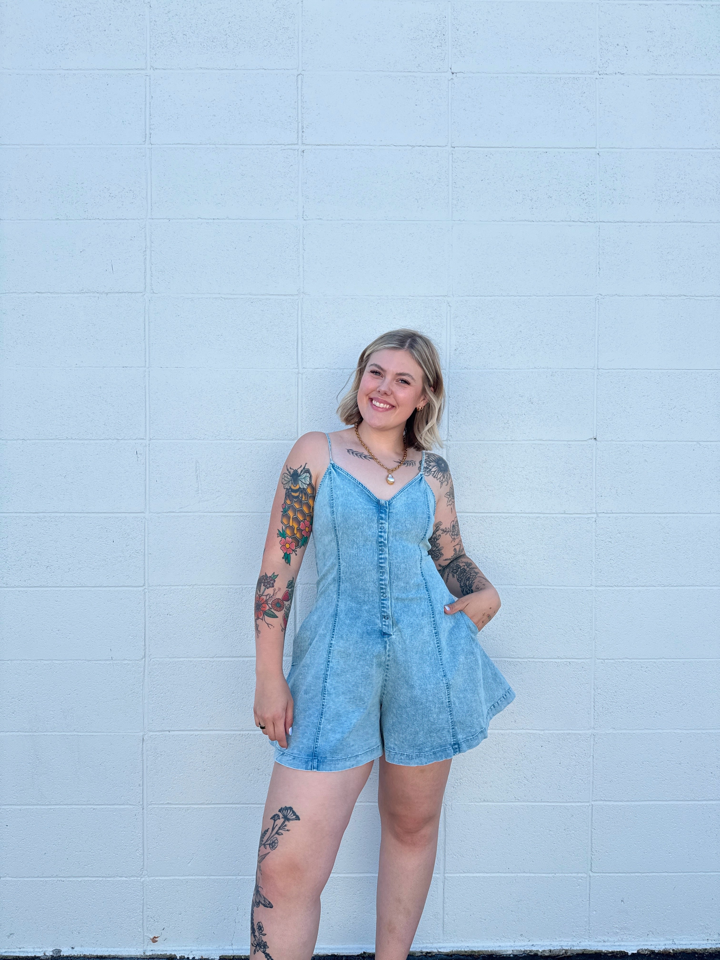 Lainey Fit & Flare Romper