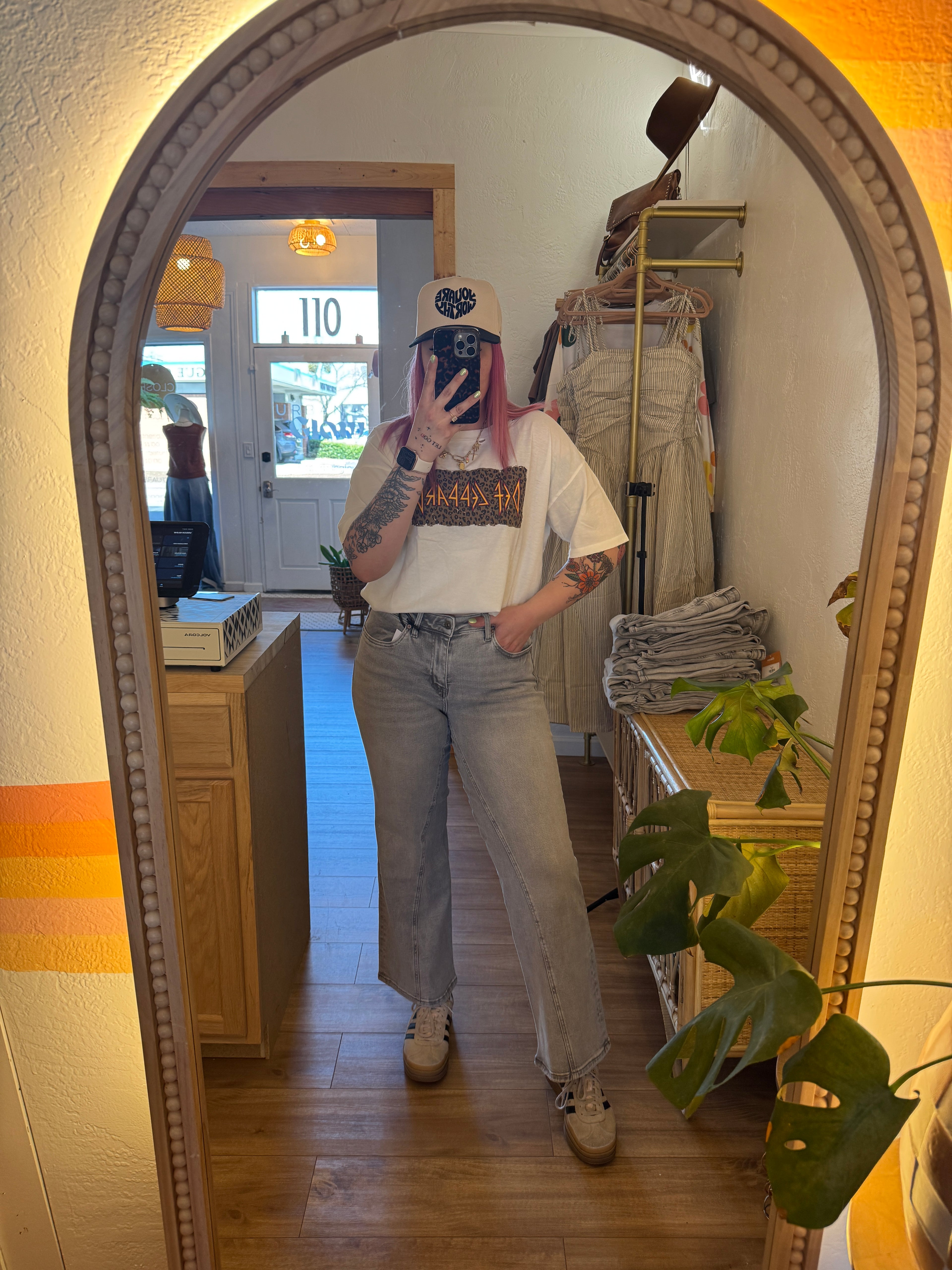 High Rise Wide Leg Faded Grey Denim