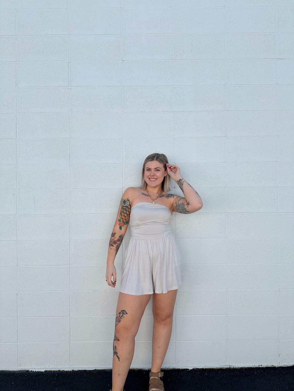 Maisey Ruched Rompers (Multiple Colors)
