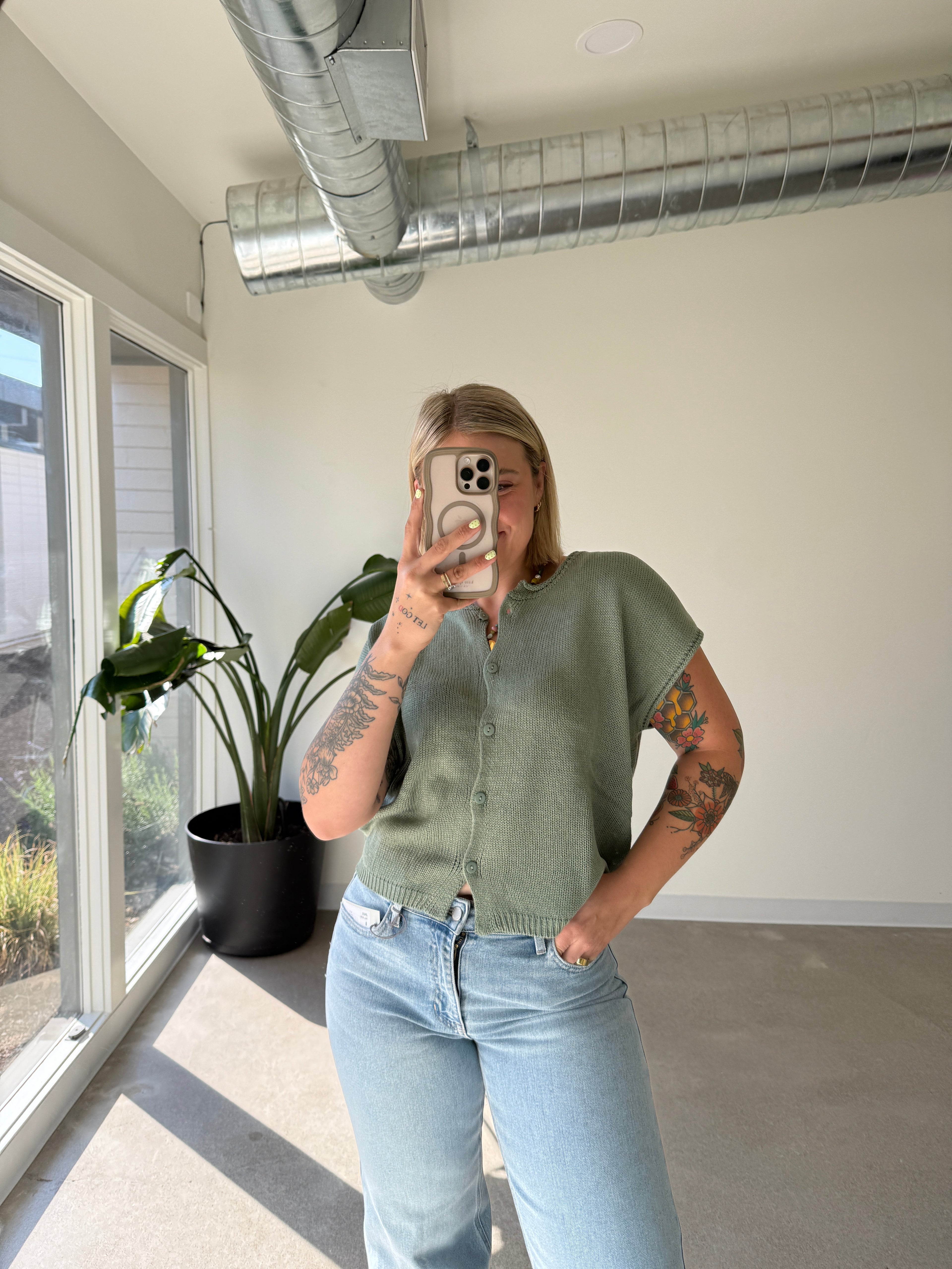 Olive Grove Sweater Vest