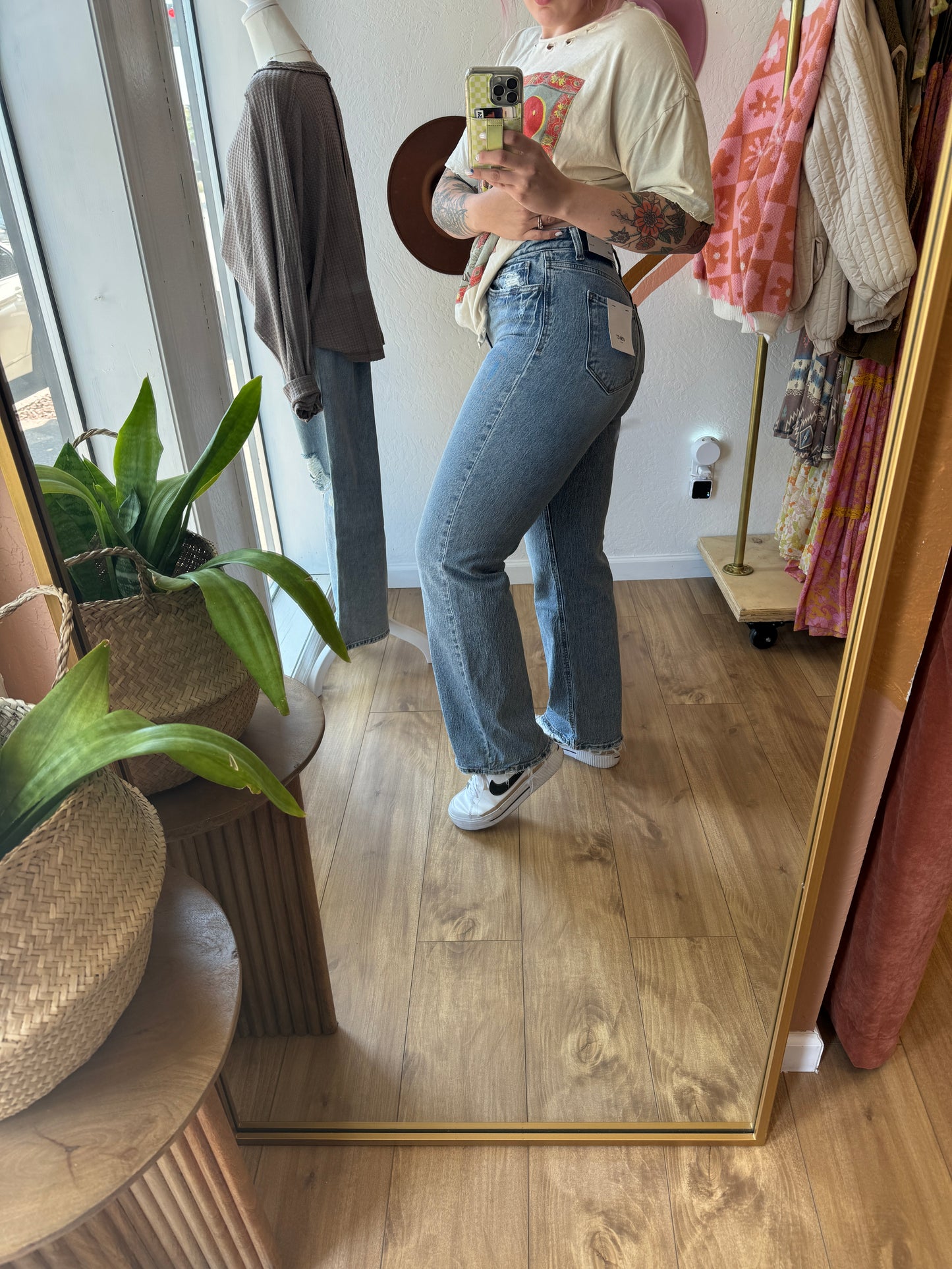 High Rise Wide Leg Jeans