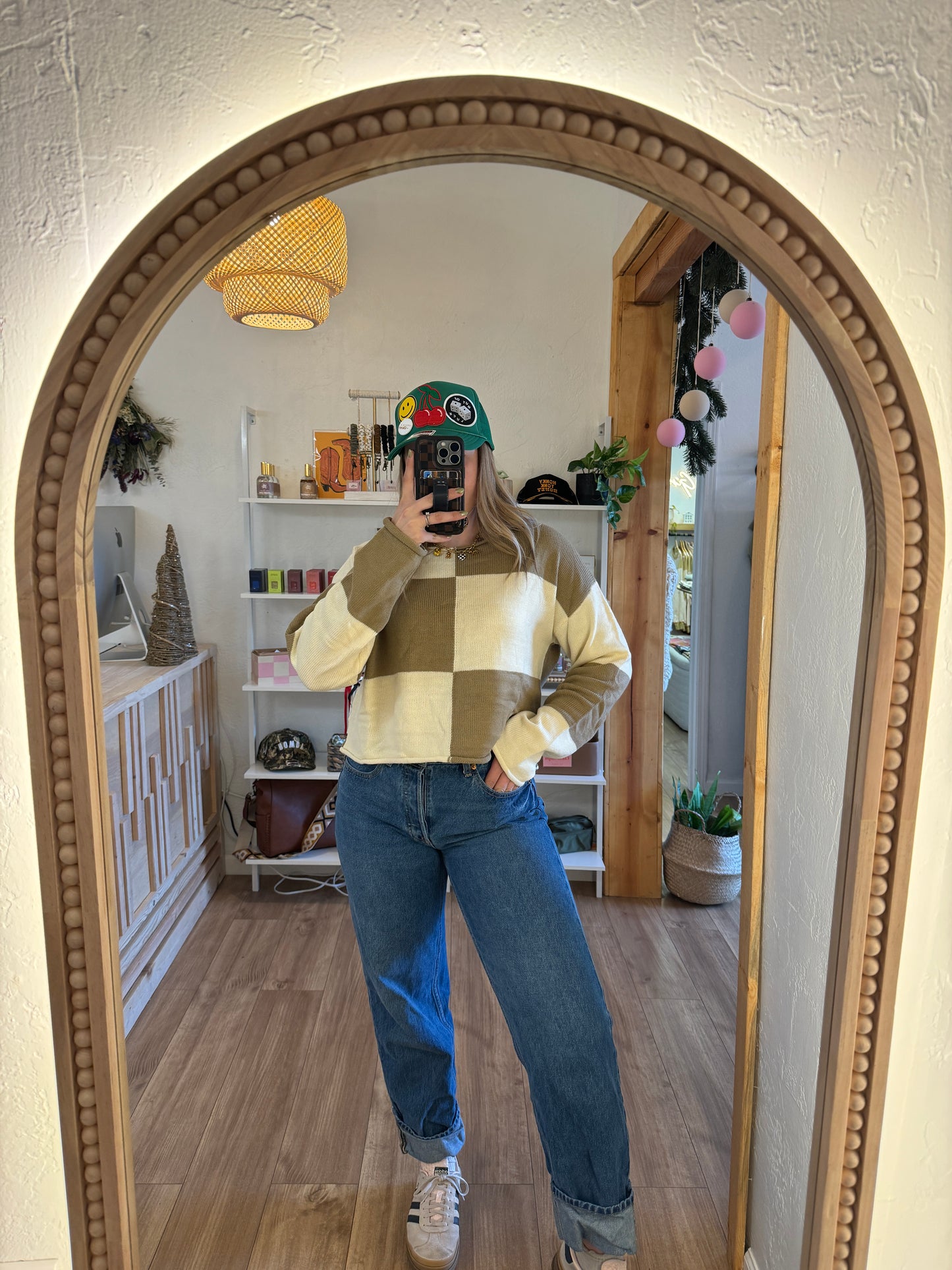 Cozy Days Checker Sweater