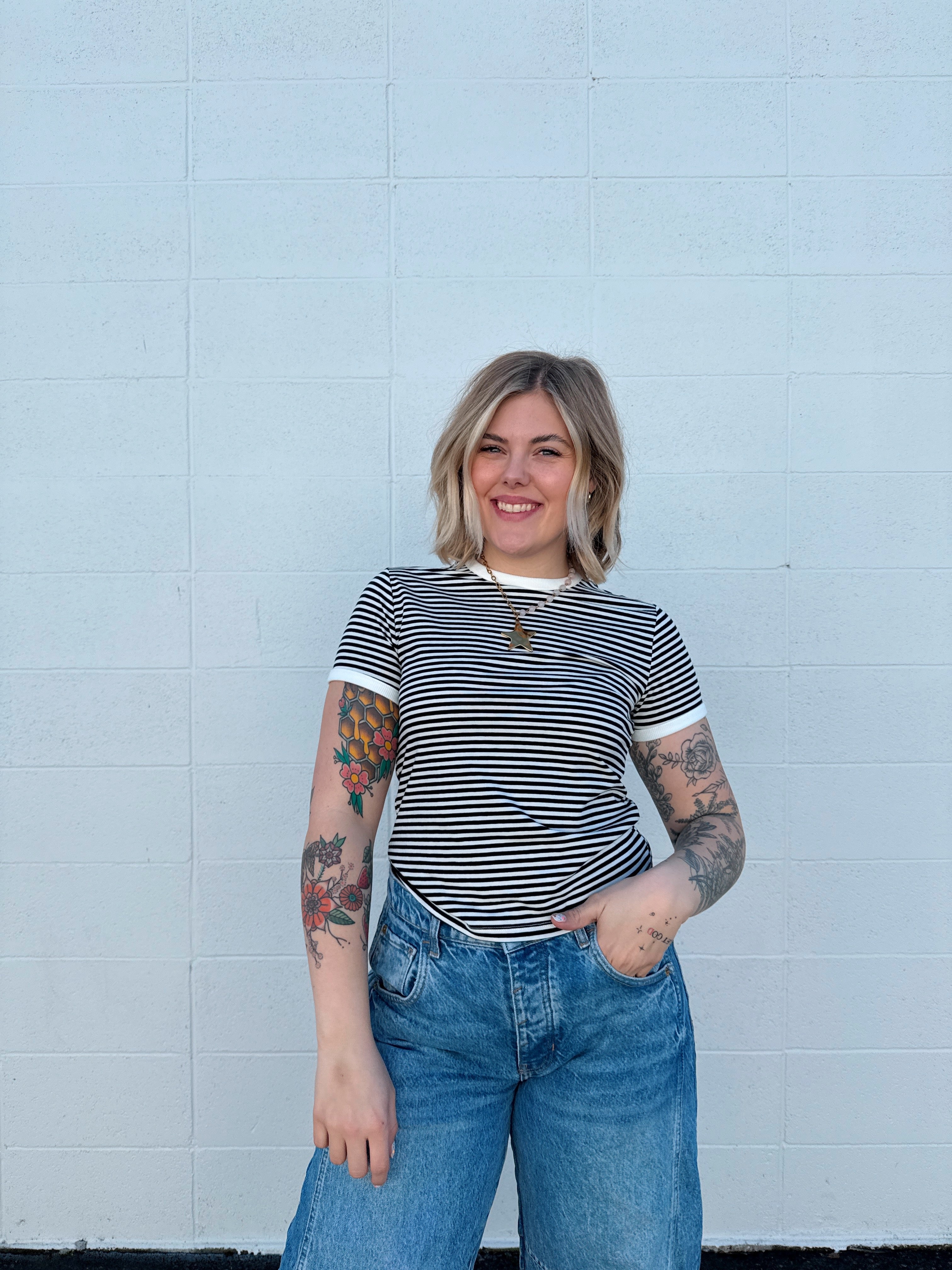 Striped Baby Tees (Multiple Colors)