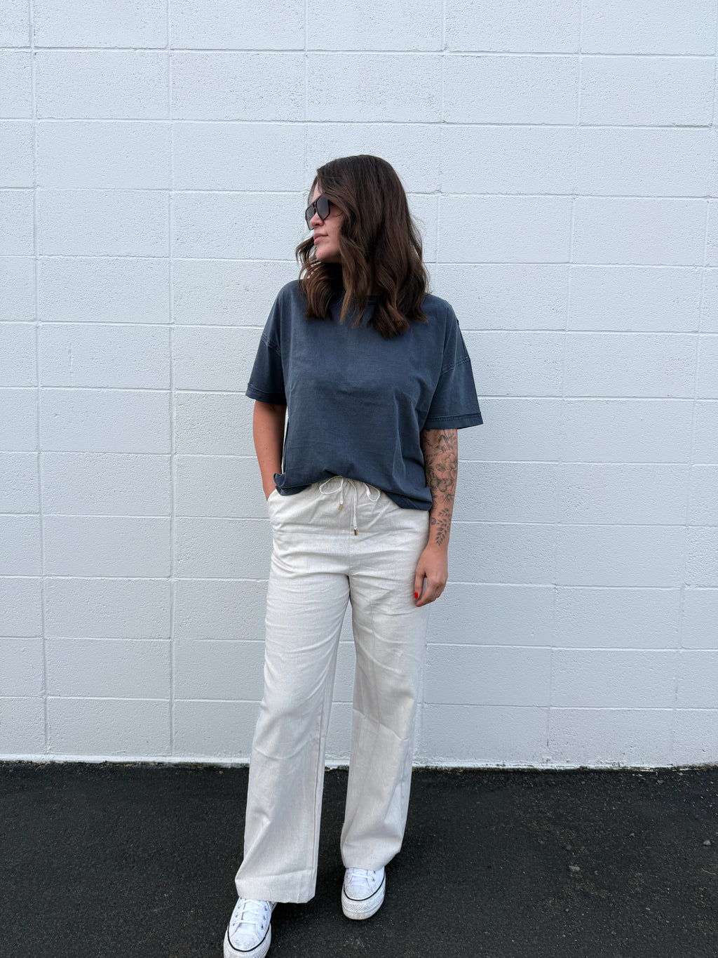 Exposed Seam Boxy Tees (multiple colors)
